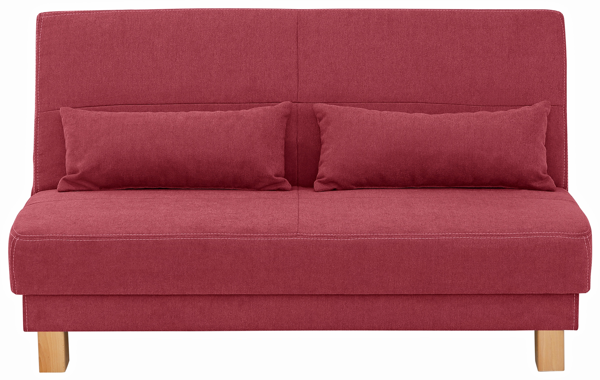 Home affaire Schlafsofa "Gina", vom Sofa zum Bett mit einem Handgriff, in 4 Breiten, Nierenkissen