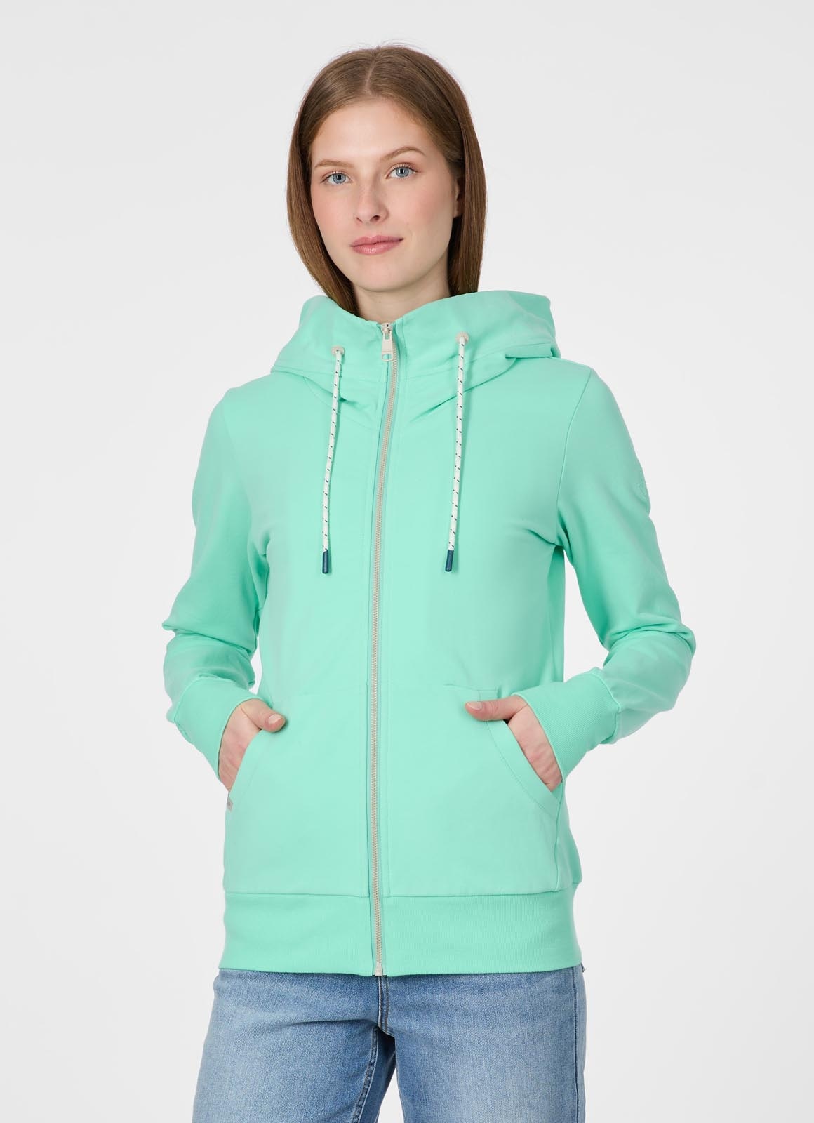 Ragwear Sweatjacke "NESKIA ZIP B" Dünne Baumwollmischung, innen brushed mit günstig online kaufen