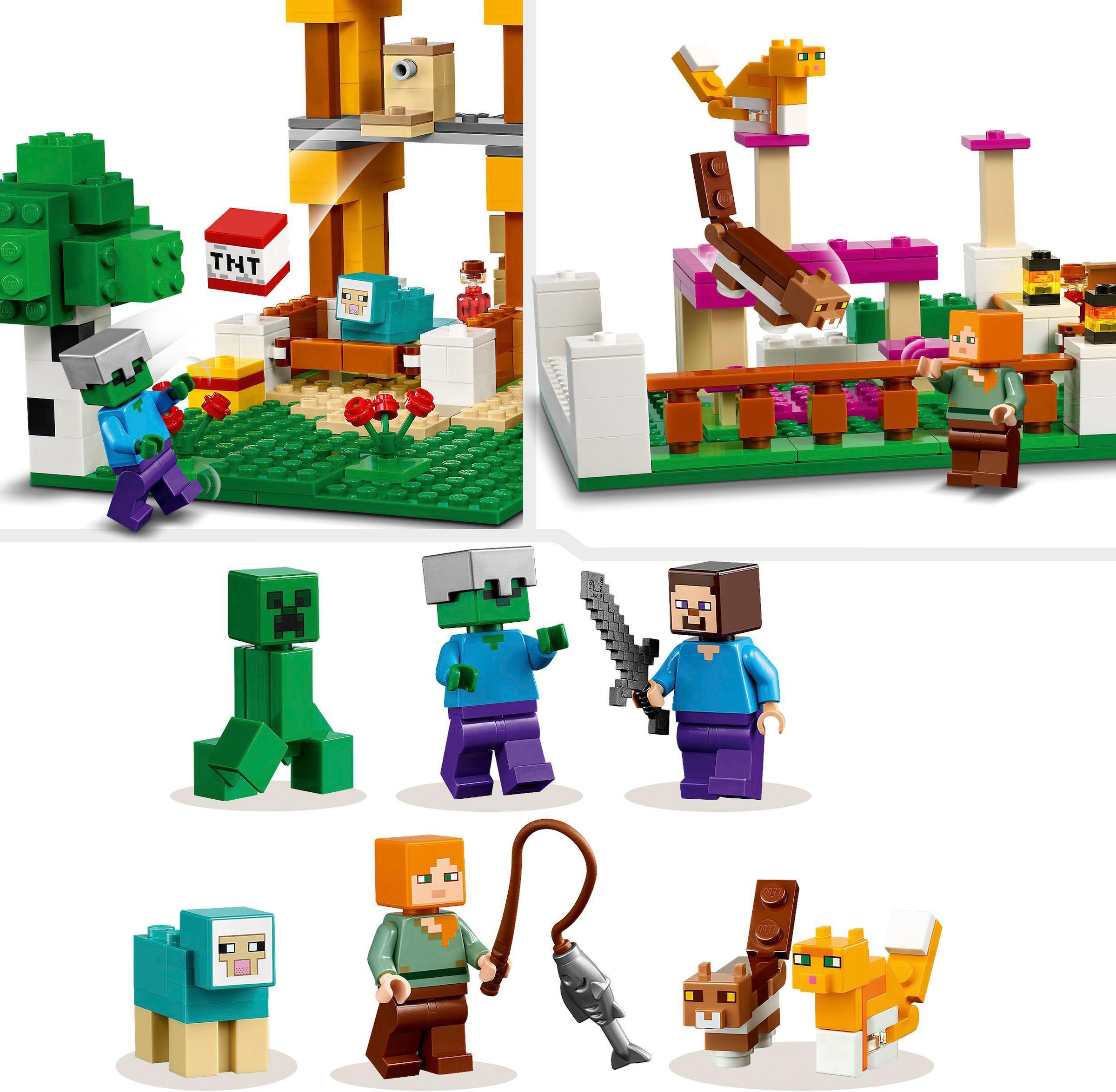 LEGO® Konstruktionsspielsteine »Die Crafting-Box 4.0 (21249), LEGO® Minecraft«, (605 St.), Made in Europe