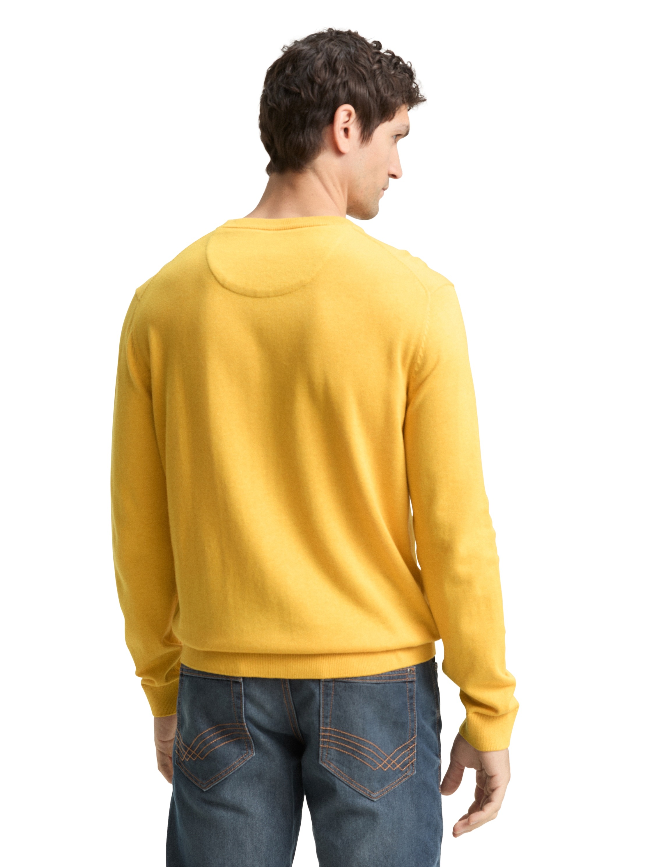 TOM TAILOR Rundhalspullover mit Logostickerei günstig online kaufen