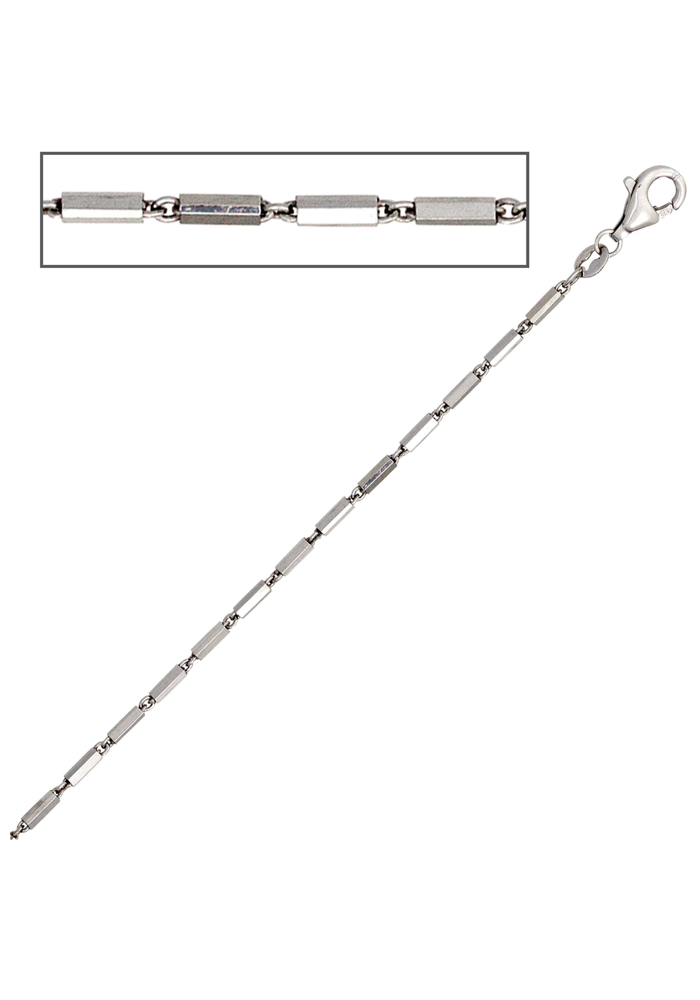 JOBO Silberkette »Kette rhodiniert«, 925 Silber 50 cm 1,4 mm