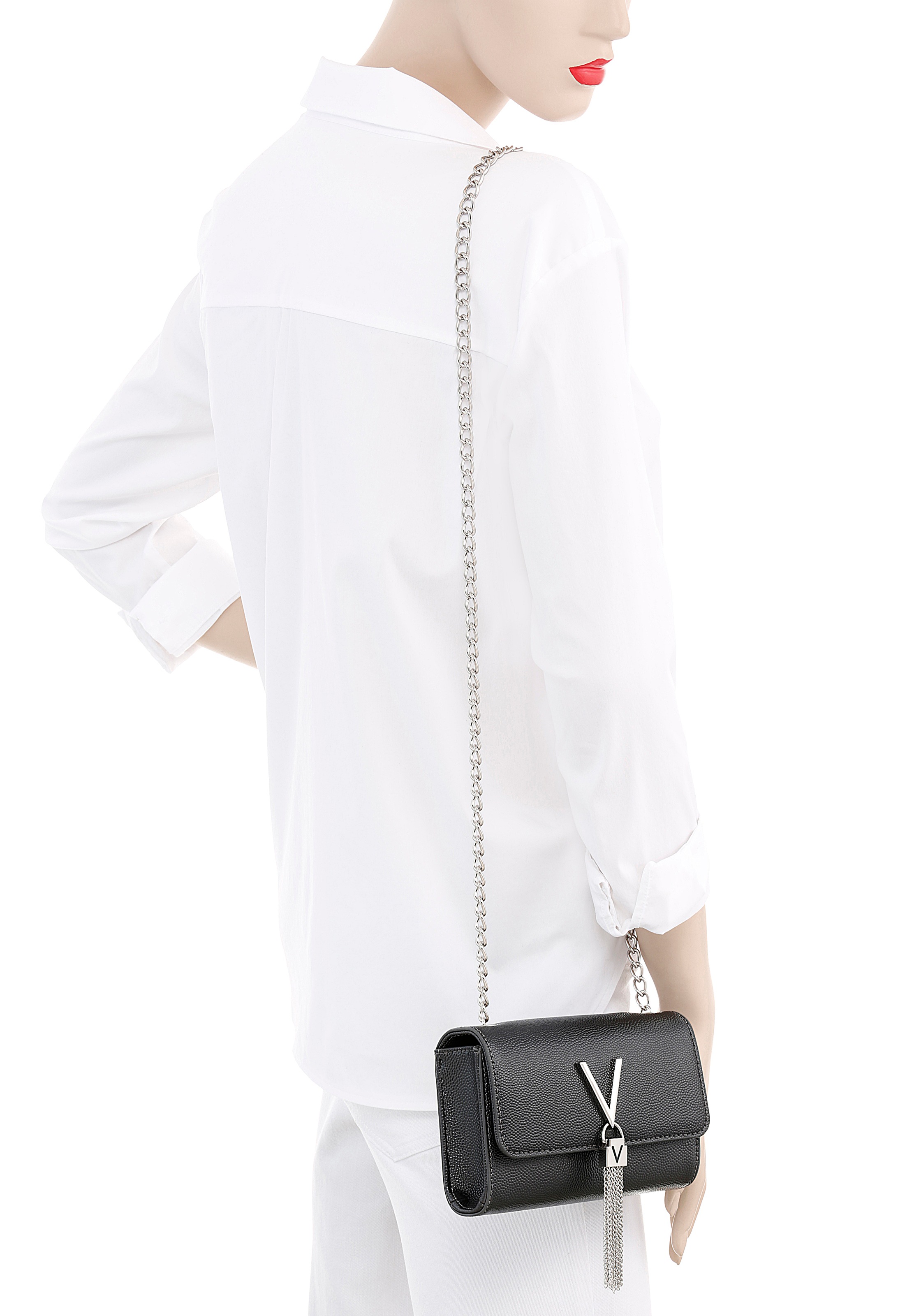 VALENTINO BAGS "DIVINA" Handtasche Damen Tasche Damen Schultertasche Ketten günstig online kaufen