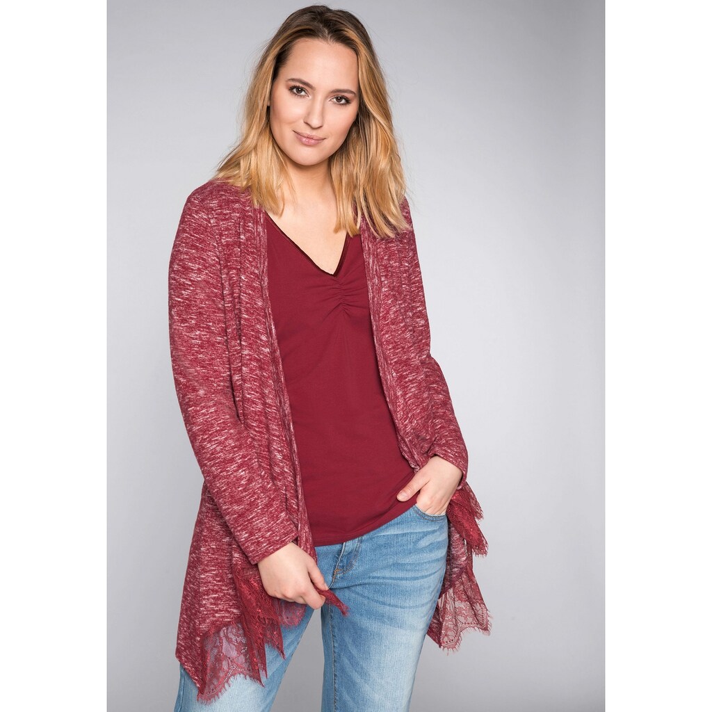 Sheego Longstrickjacke »Longcardigan«