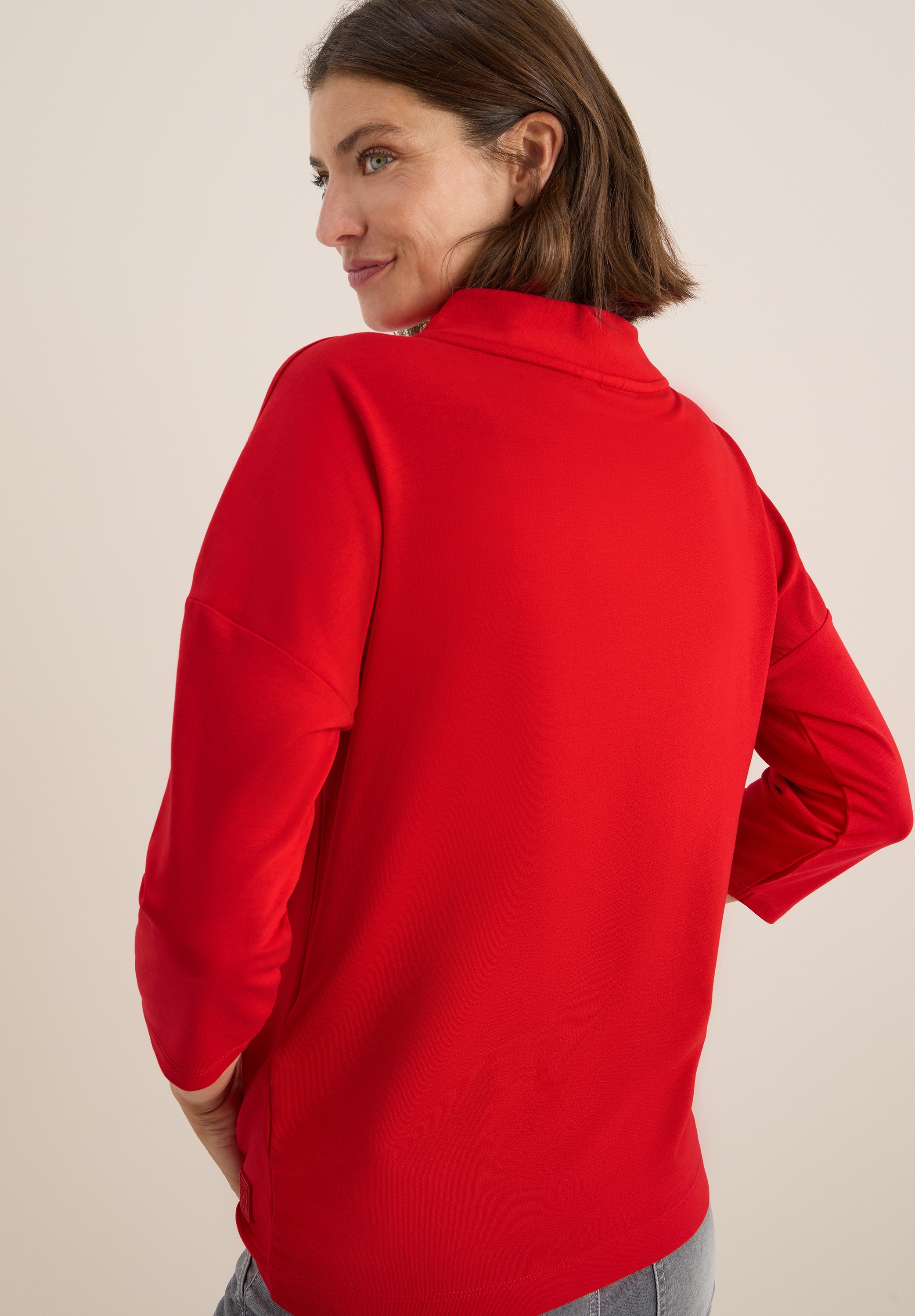 Cecil 3/4-Arm-Shirt, mit Knopfdetail