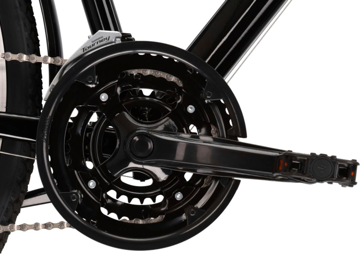 Kross Trekkingrad »KROSS Trekkingrad Trans 1.0 28" schwarz« 21 Gang Shimano TOURNEY TY300 Schaltwerk Kettenschaltung