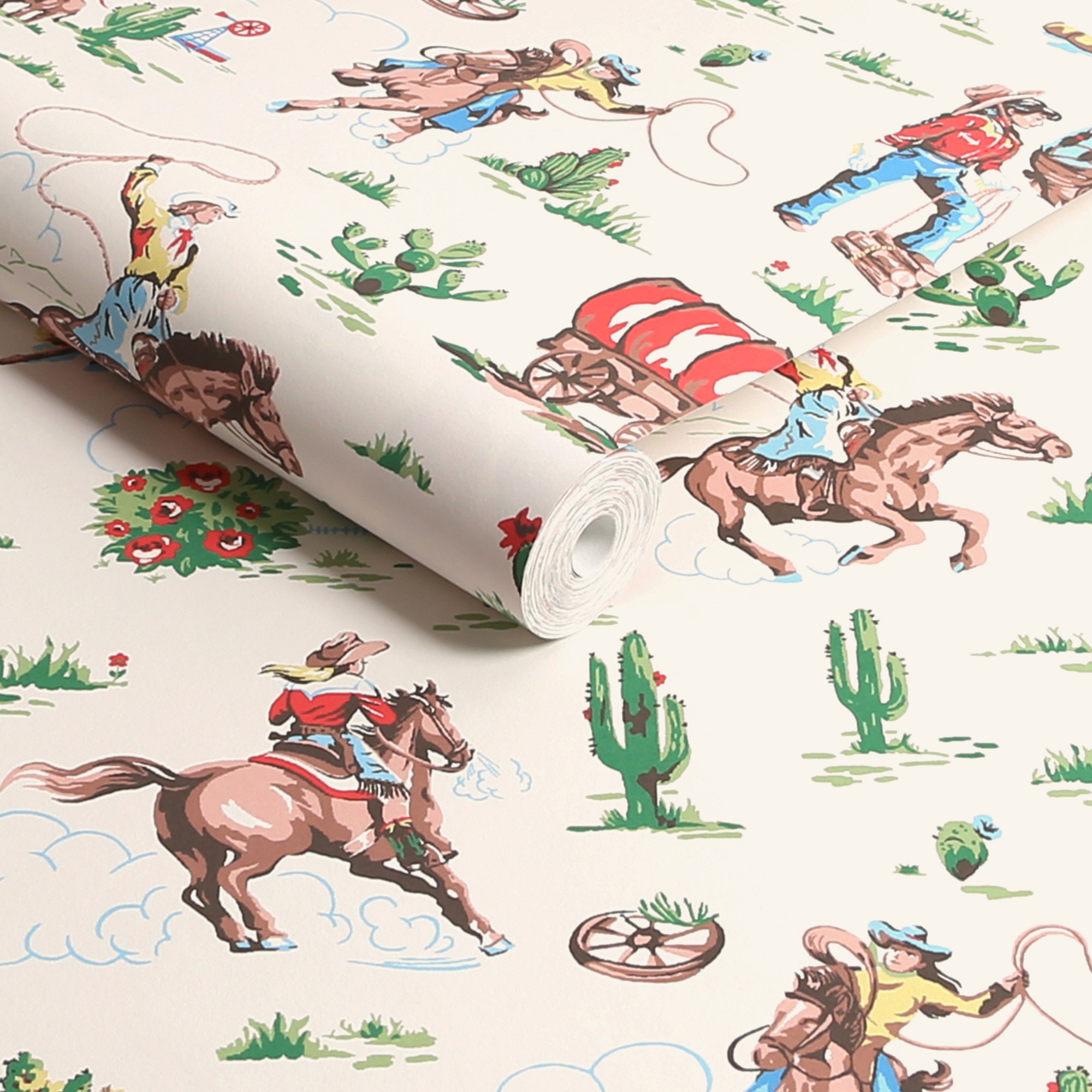 Cath Kidston Vliestapete »Cowgirls« Motiv glatt 10mx52cm (ca. 5m2)