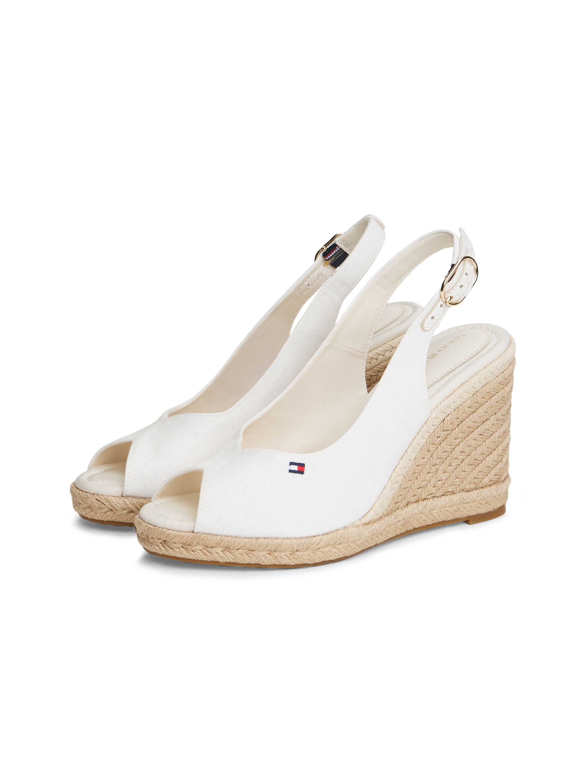 Tommy Hilfiger High-Heel-Sandalette "FLAG HIGH WEDGE ESPAD SLINGBACK" Keils günstig online kaufen