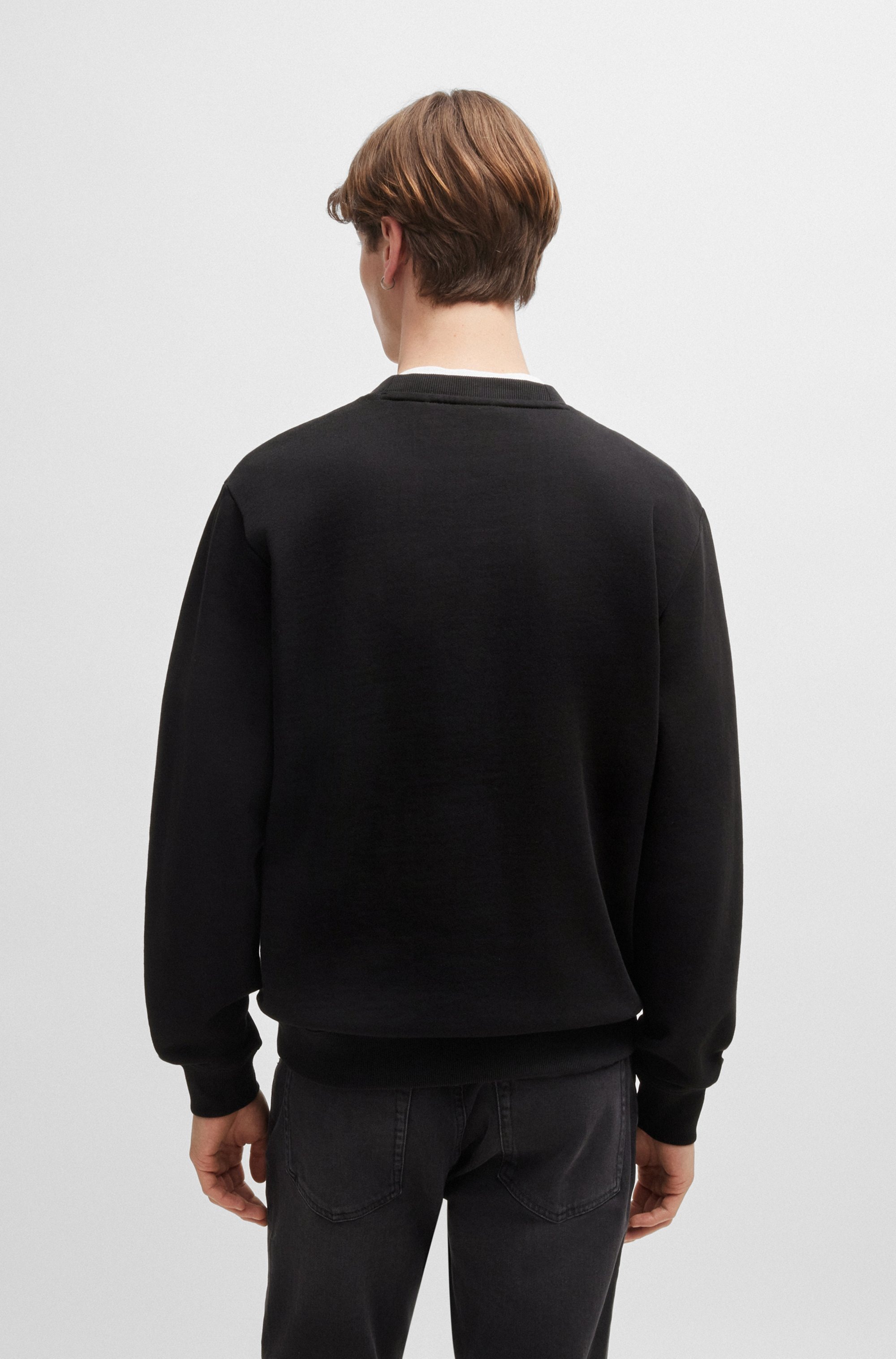 HUGO Sweatshirt "Dem", Rundhalsausschnitt, Regular Fit, HUGO Druck günstig online kaufen