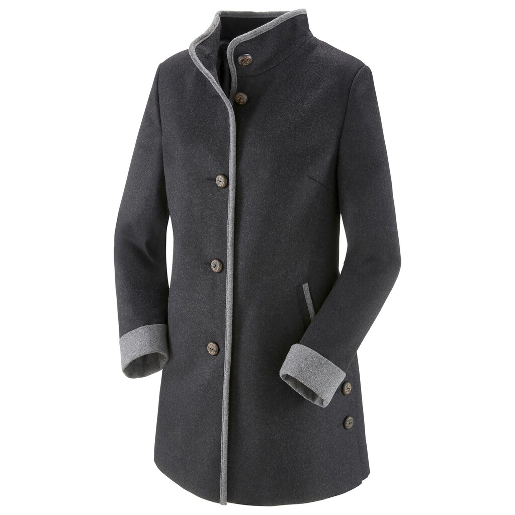 Classic Wolljacke, ohne Kapuze