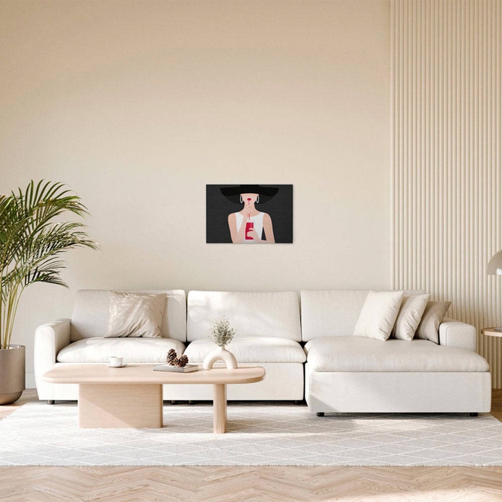 A.S. Création Leinwandbild "Audrey 2 - Wandbild Grau Beige Weiß Keilrahmen günstig online kaufen