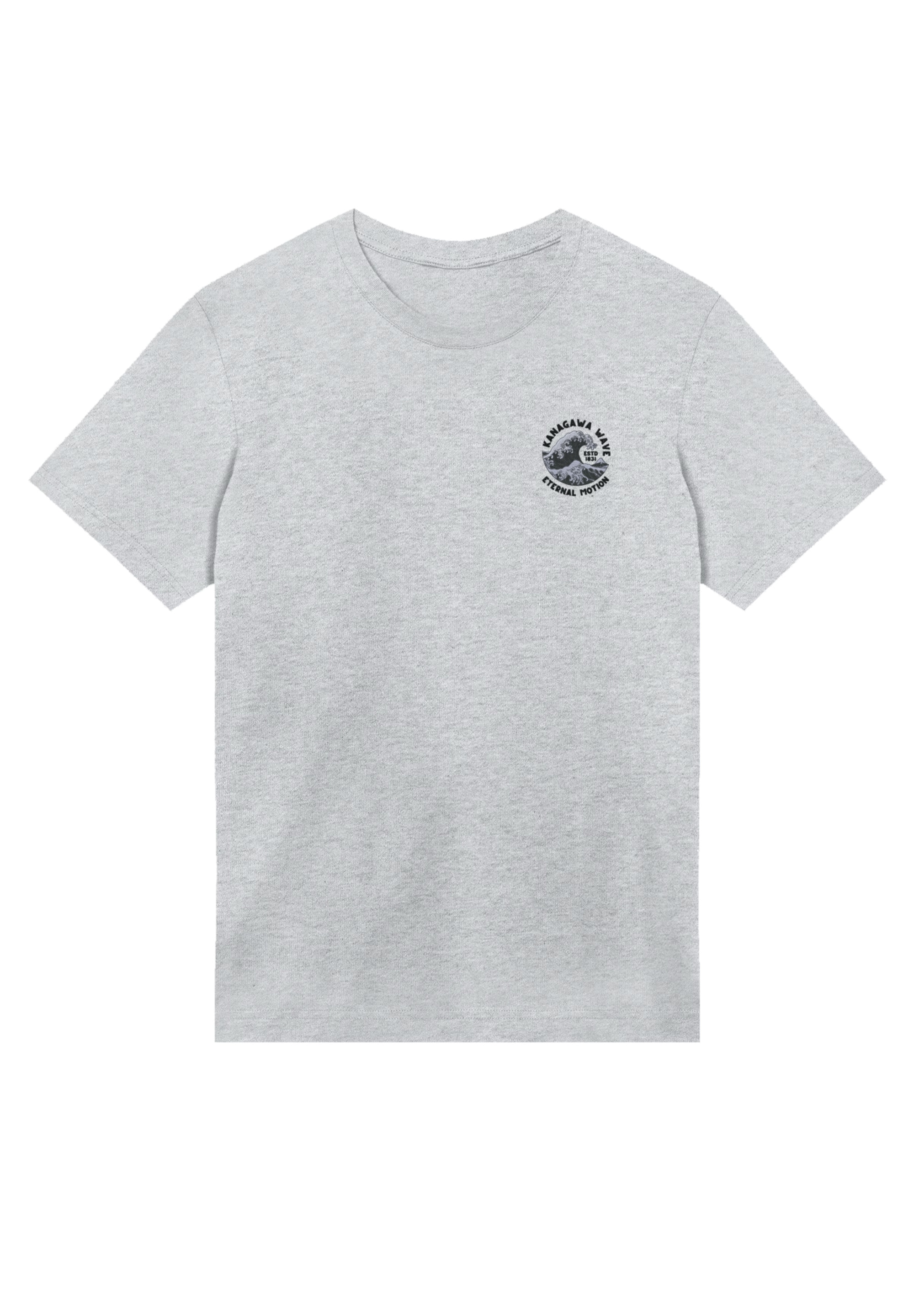 F4NT4STIC T-Shirt »Kanagawa Wave Stickerei«, Premium Qualität
