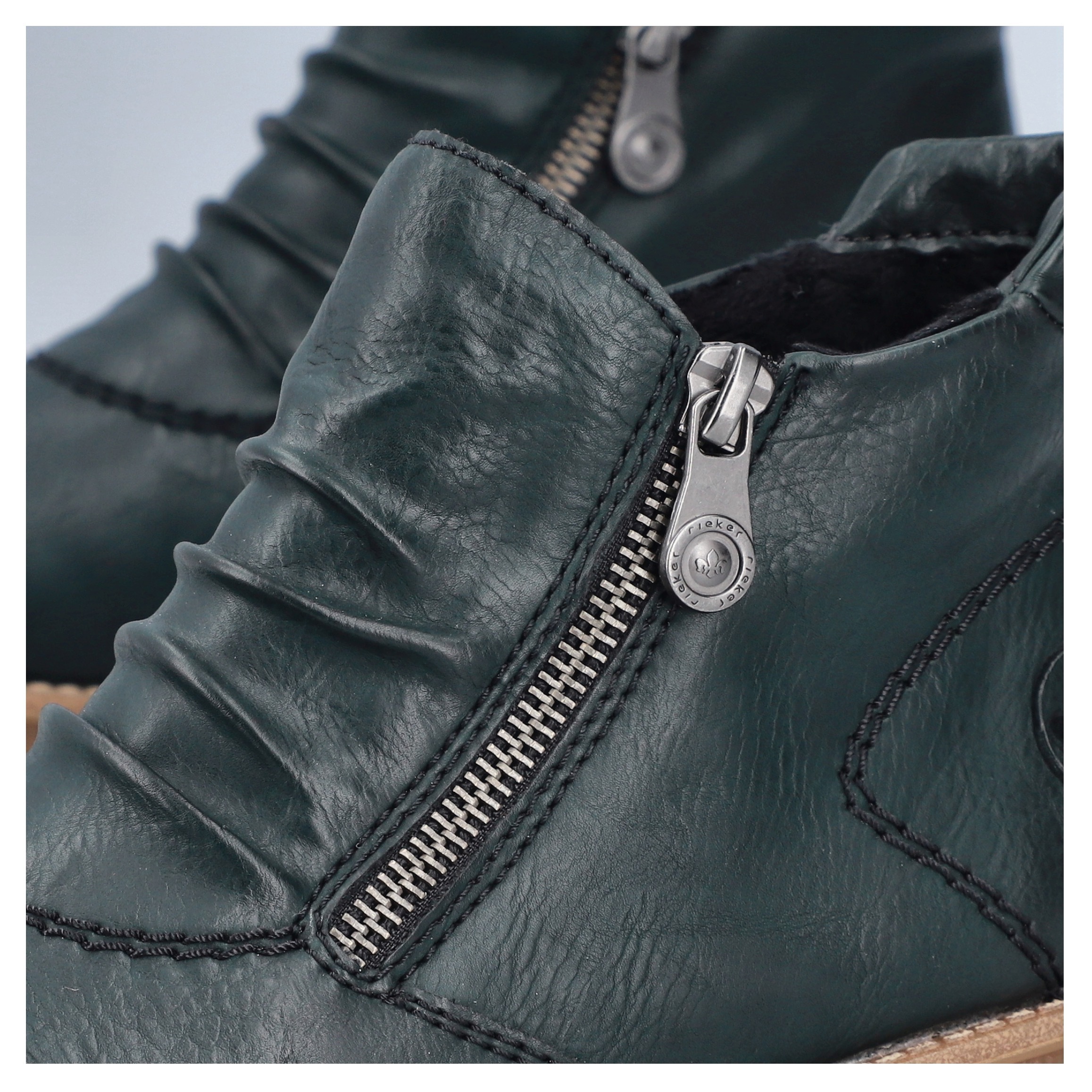 Rieker Stiefelette, Schlupfboots, Ankleboots mit beidseitigem Reißverschluss