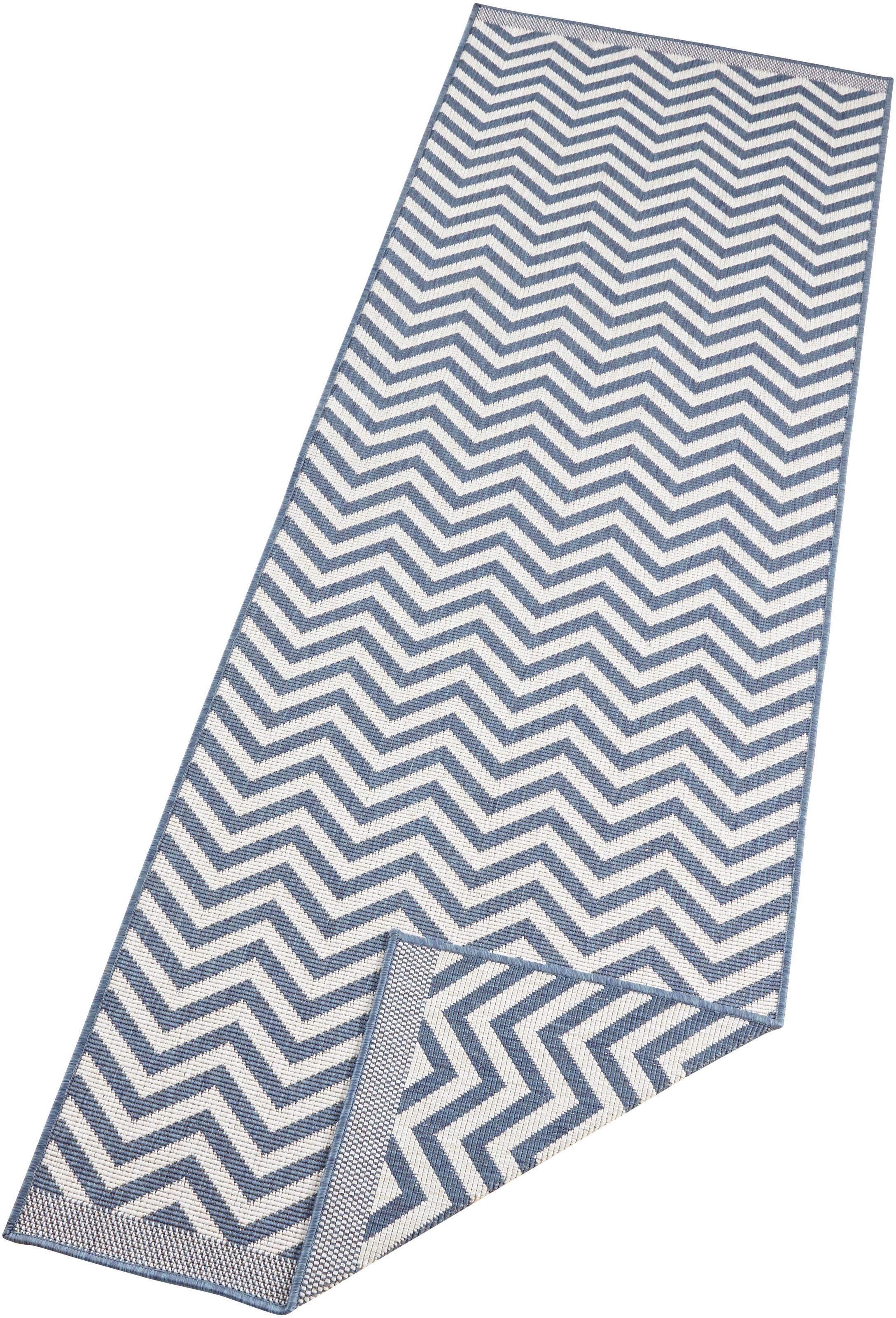 NORTHRUGS Teppich »Palma Wendeteppich«, rechteckig, 5 mm Höhe, In-& Outdoor, Wetterfest, Balkon, Läufer, Wohnzimmer, Wasserfest