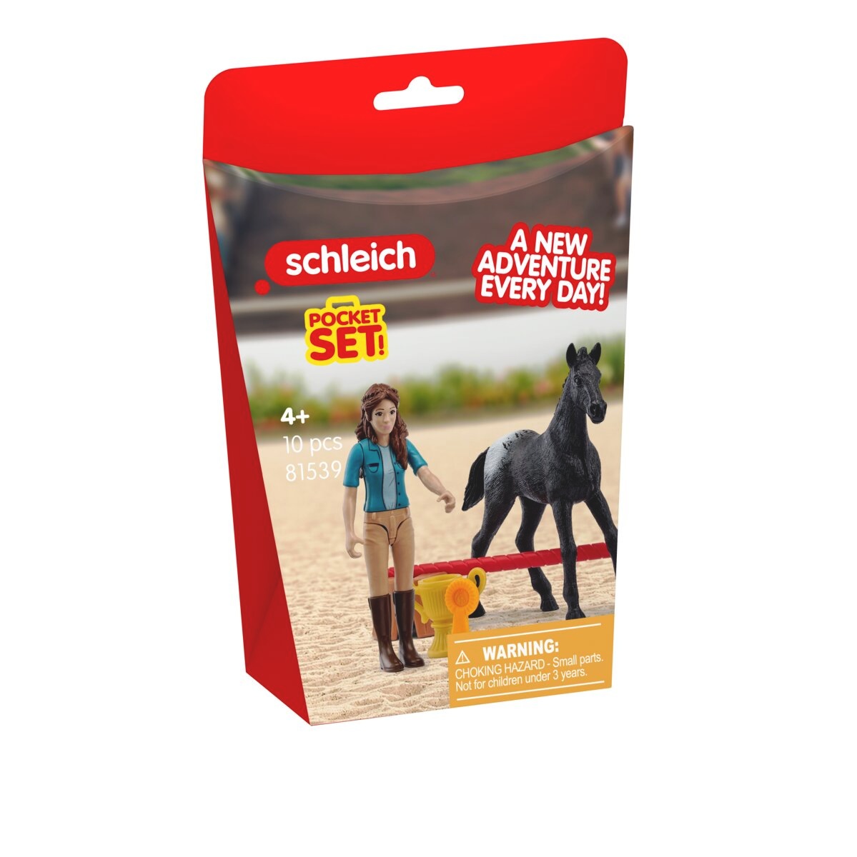 Schleich® Spielwelt »POCKET SET, Turniersieg mit Flocke (81539)«