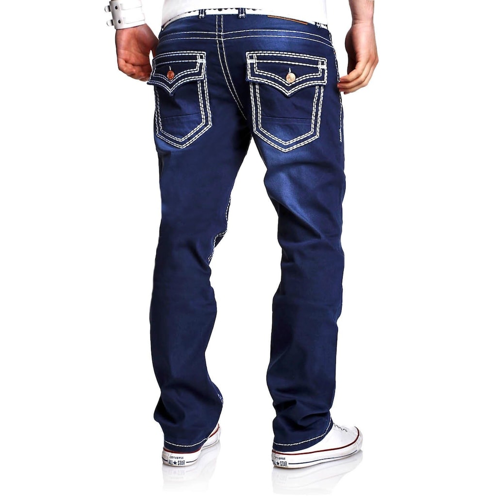 behype Bequeme Jeans »Stitch«