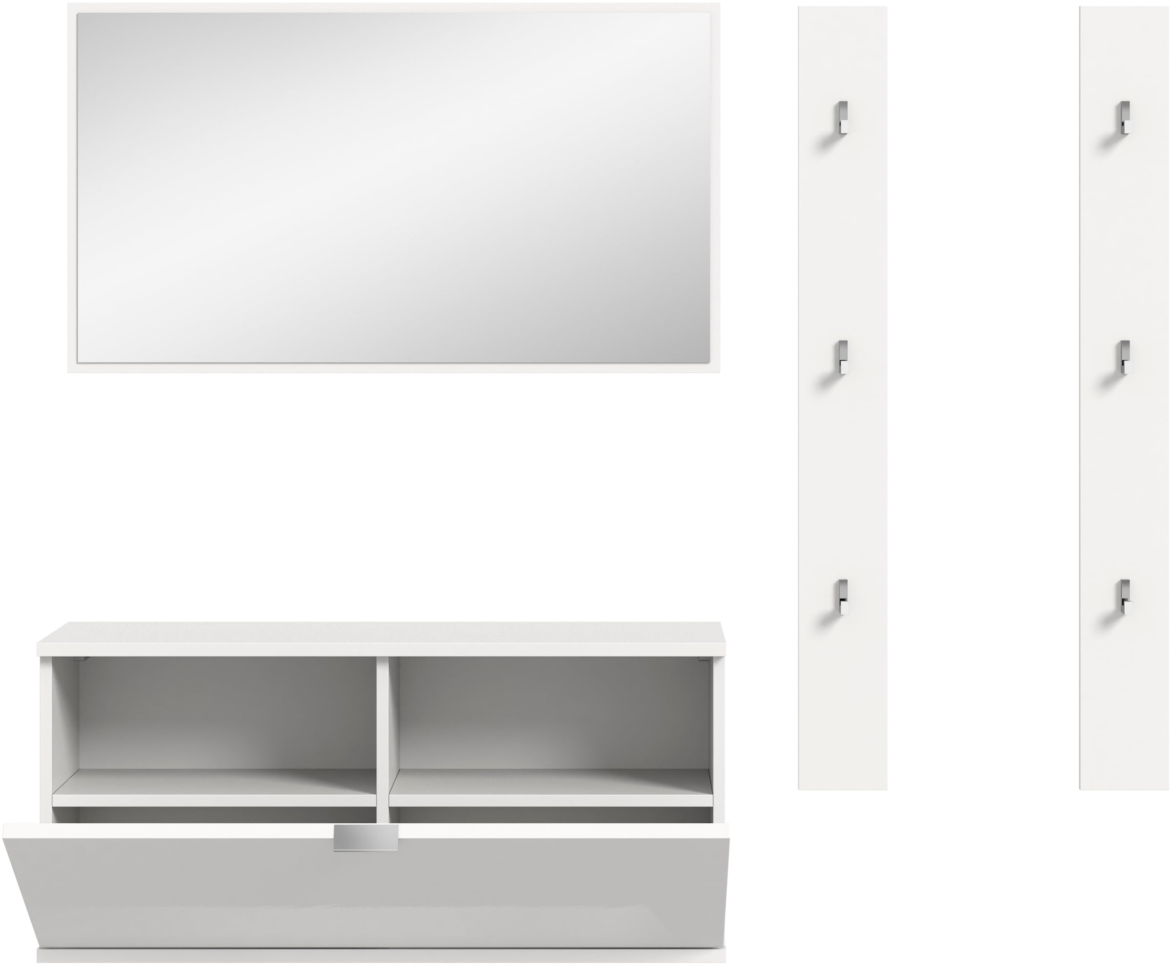 INOSIGN Garderoben-Set, (3 St.), Trondheim, Garderobenset 3-tlgBreite 130 cm, Flur, Diele, Kombination