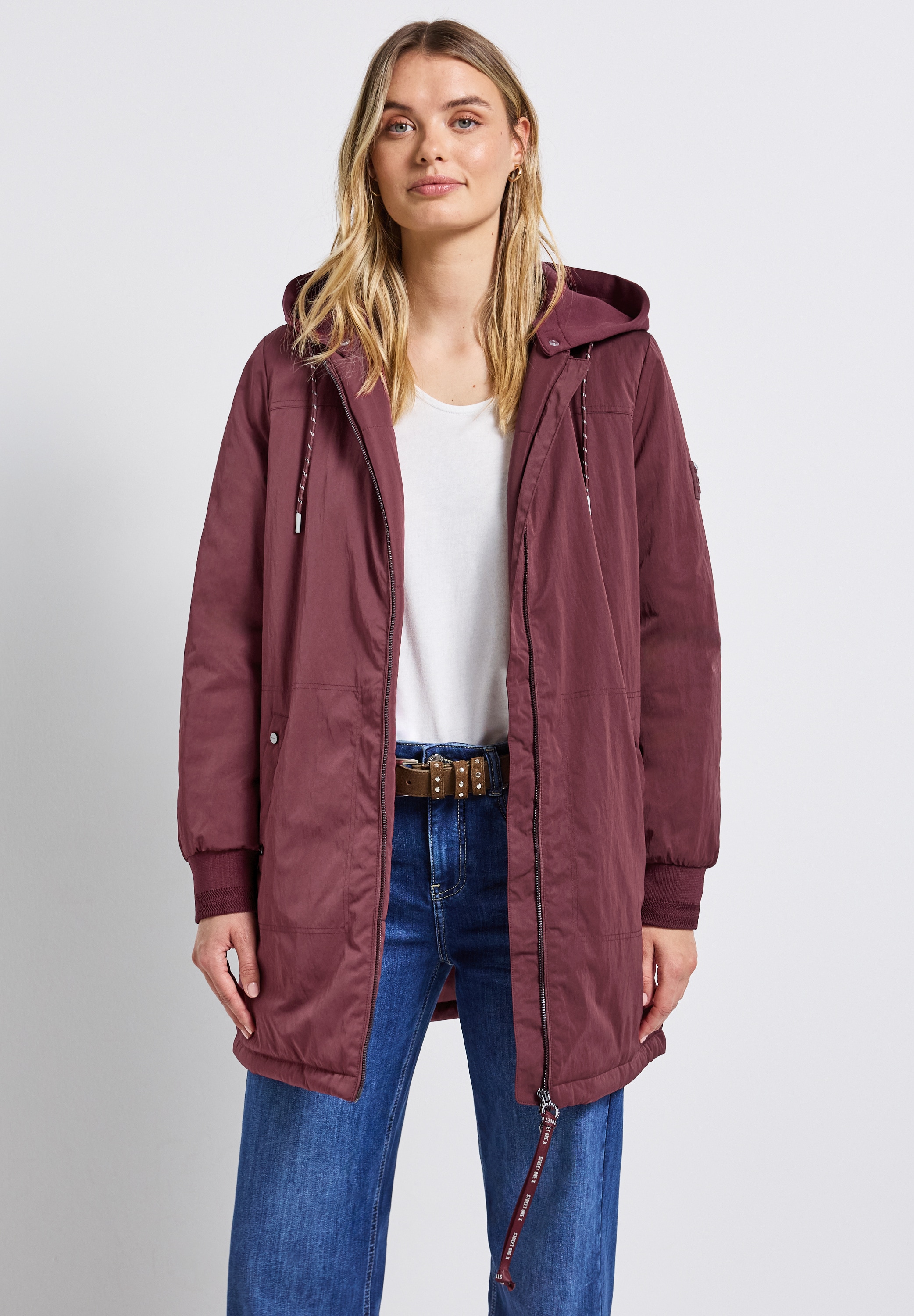 STREET ONE Blouson mit Kapuze mit Kapuze mit Tunnelzugband günstig online kaufen