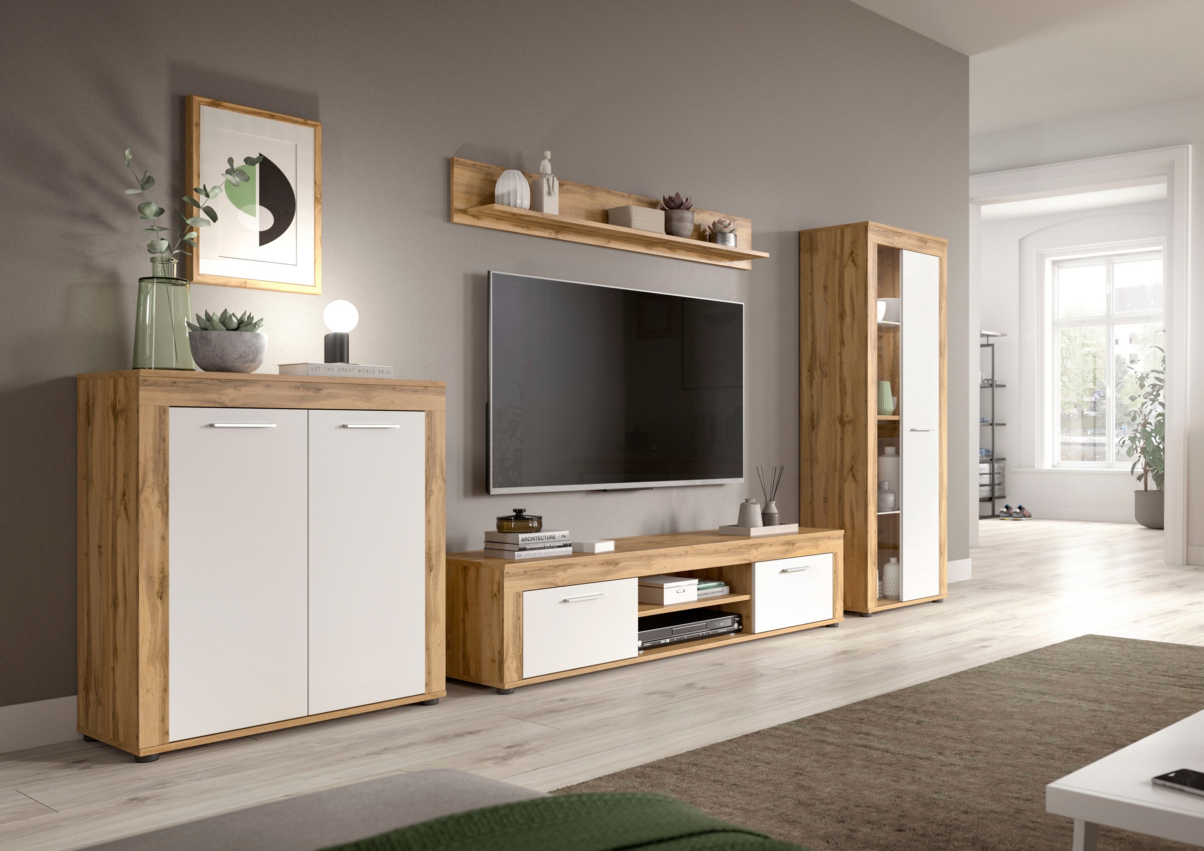 INOSIGN Highboard "Aosta, Höhe 88 cm, in verschiedenen Farbausführungen", m günstig online kaufen