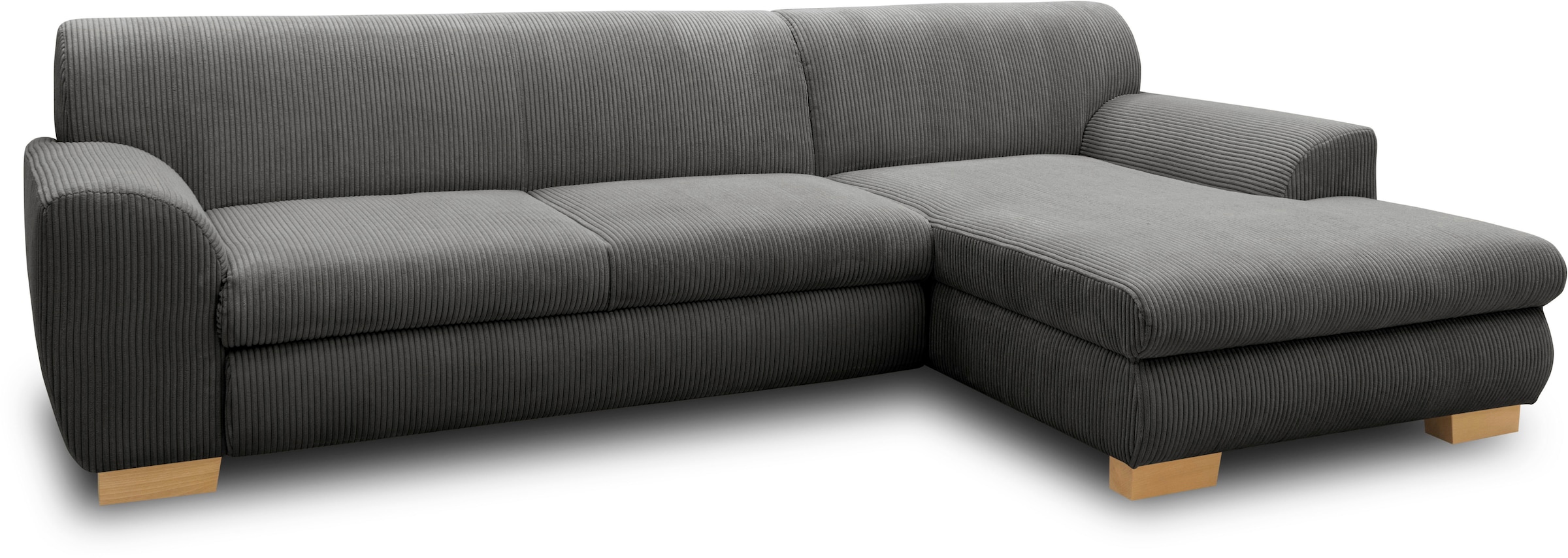 Home affaire Ecksofa »Nika zeitlos und elegant, L-Form«, wahlweise mit Bettfunktion, auch in Cord