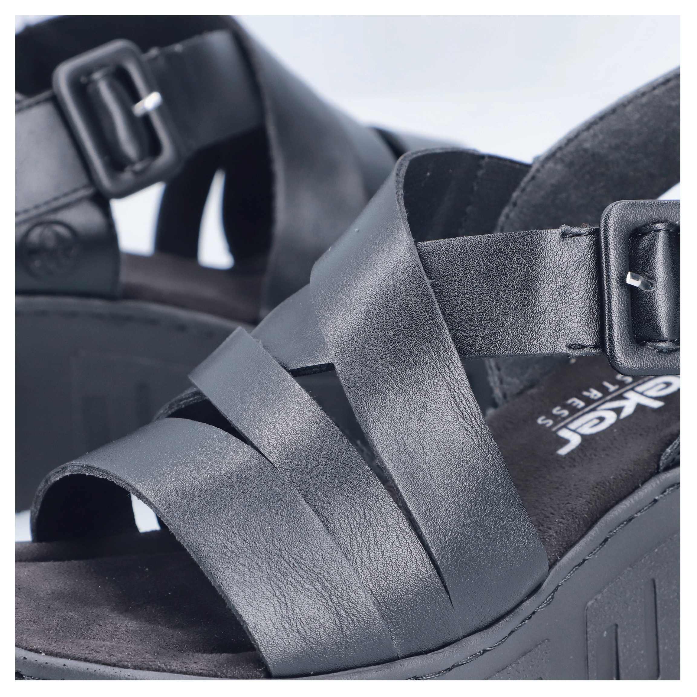 Rieker Plateausandaletten  Sommerschuh, Keilsandalette mit Klettverschluss