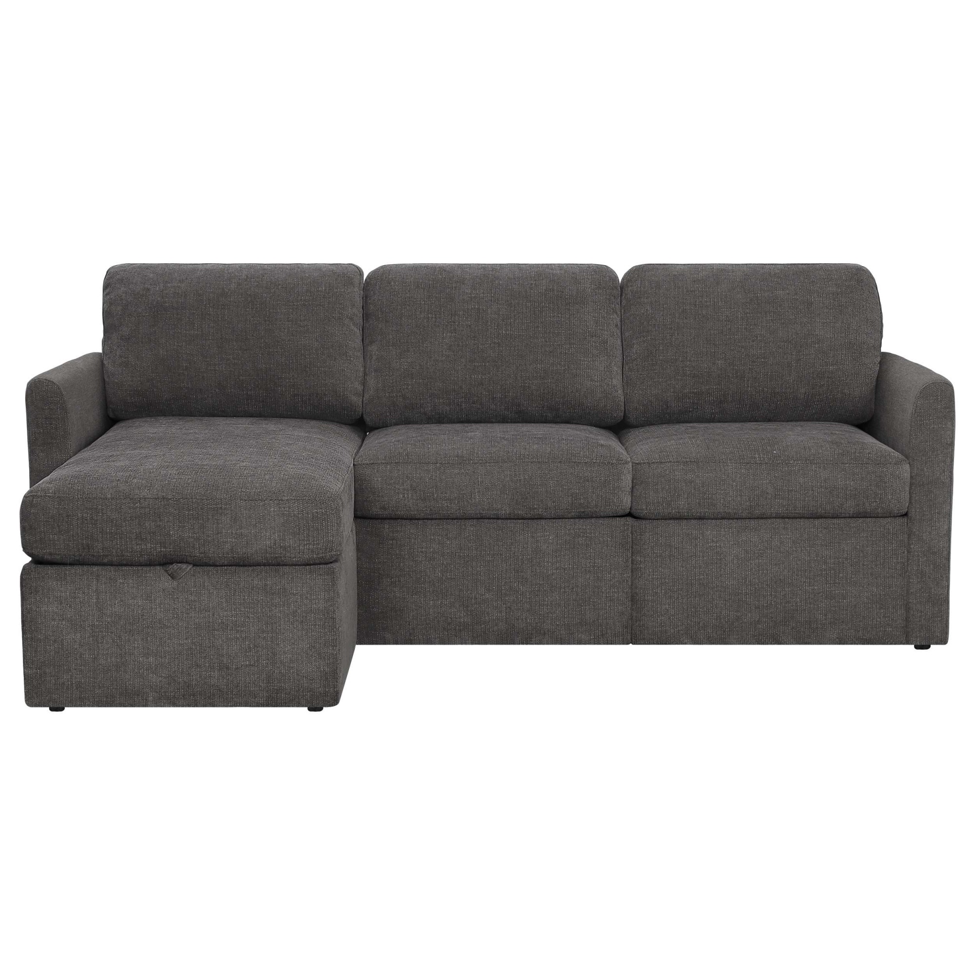 Dorel Home Ecksofa »NORDHUS, L-Form, 200 cm, Recamiere rechts/links montierbar« Recamiere, Stauraum, Cord und feiner Webstoff-Bezug