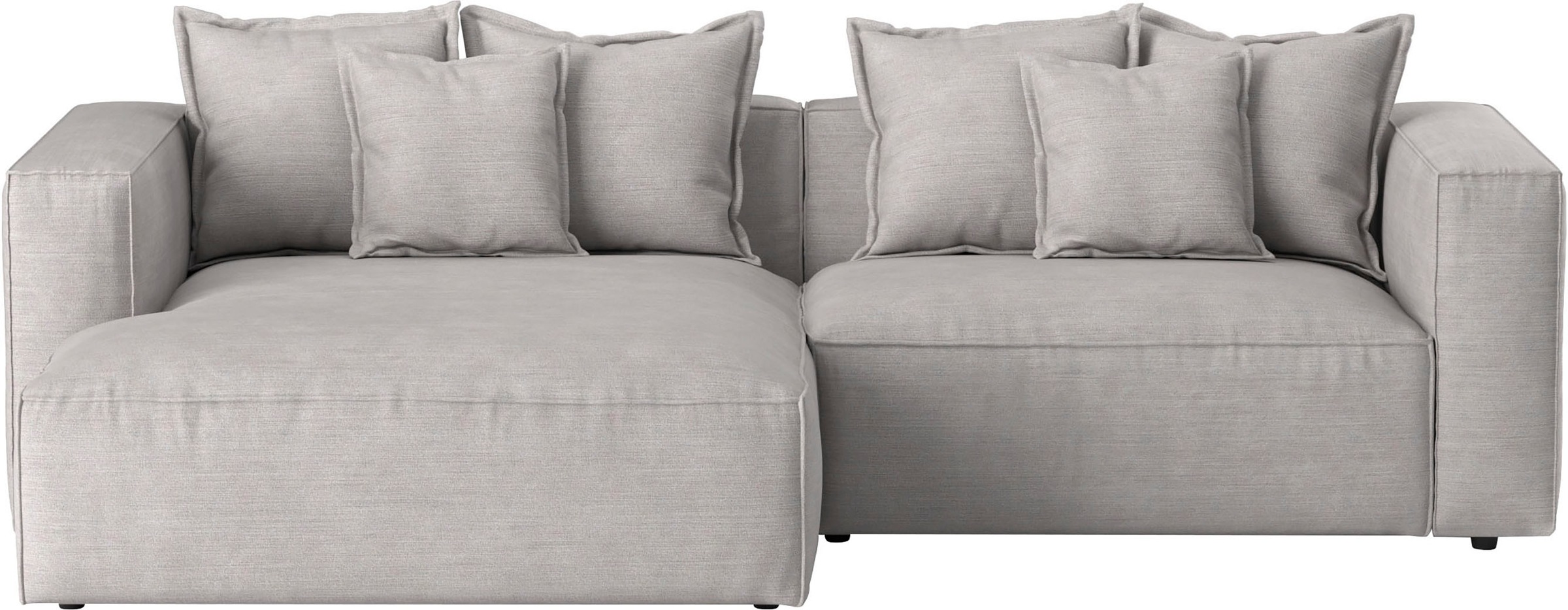 INOSIGN Ecksofa "Cowboy L-Form", mit 6 Kissen, kubisches Sofa günstig online kaufen