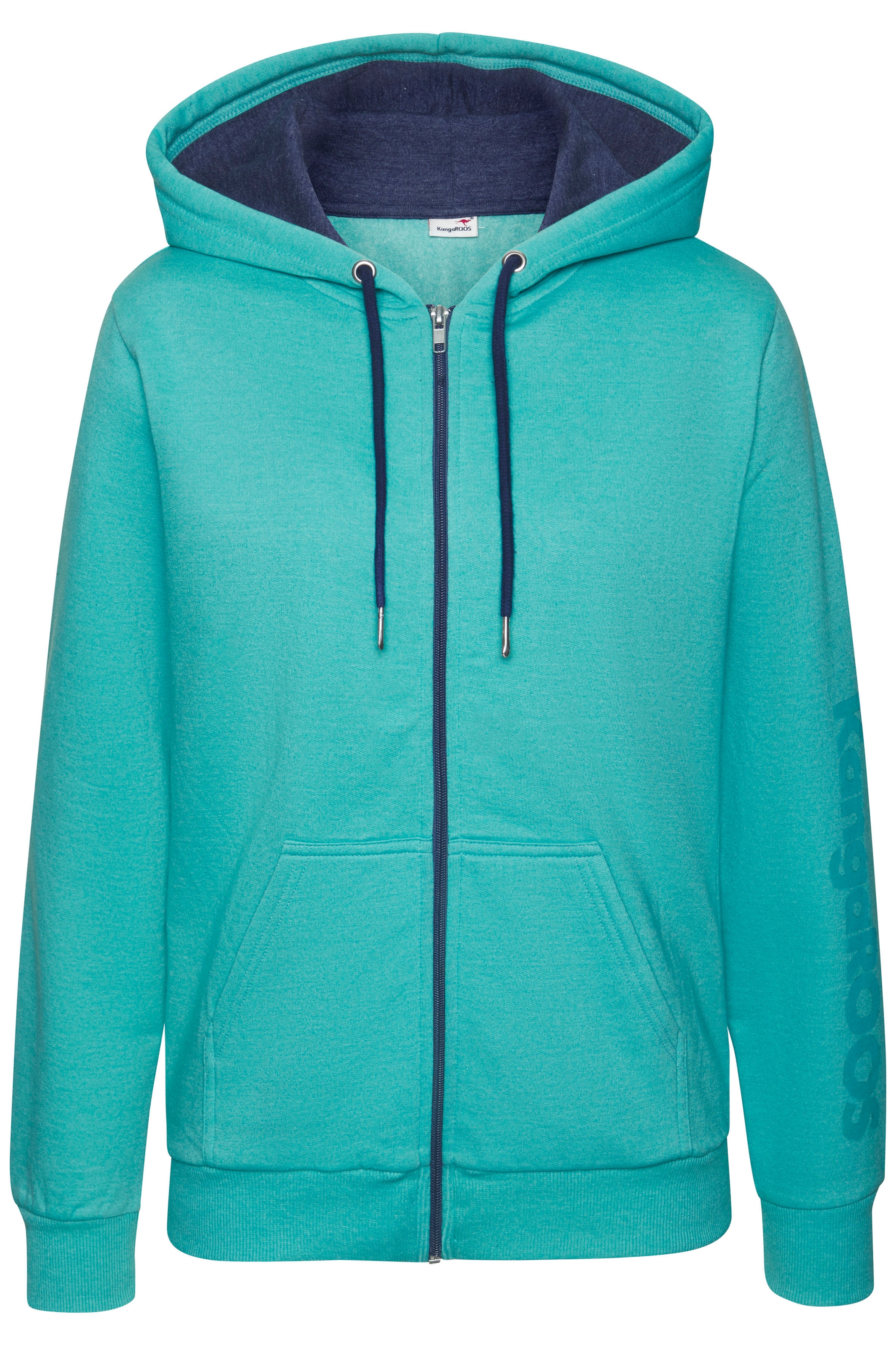 KangaROOS Sweatjacke, mit kontrastfarbenen Details, Loungewear