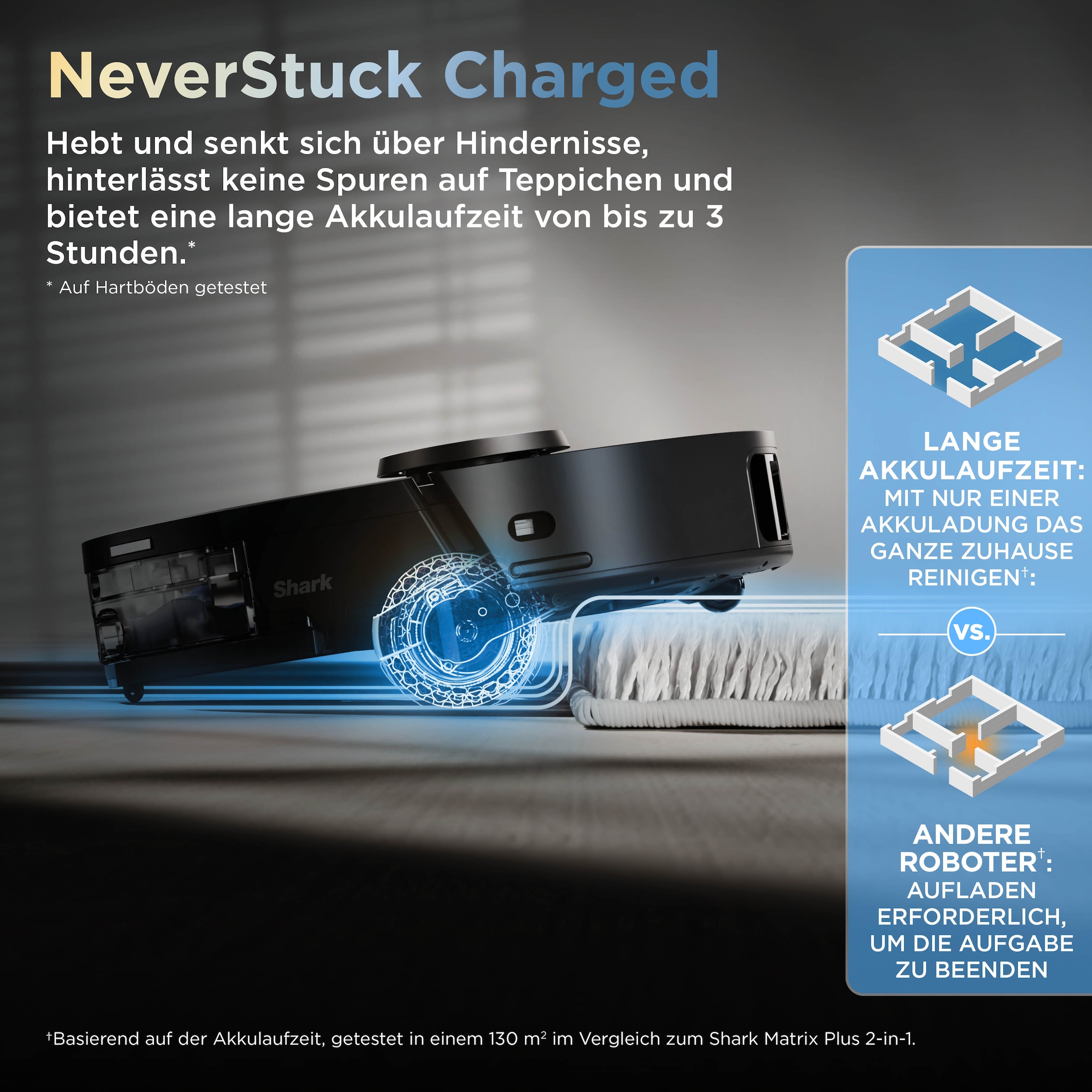 Shark Saugroboter »Shark ThermaCharged PowerDetect Saugroboter RV2900XEEU« beheizte Basisstation verwendet 85°C heißes Wasser und 80°C warme Luft