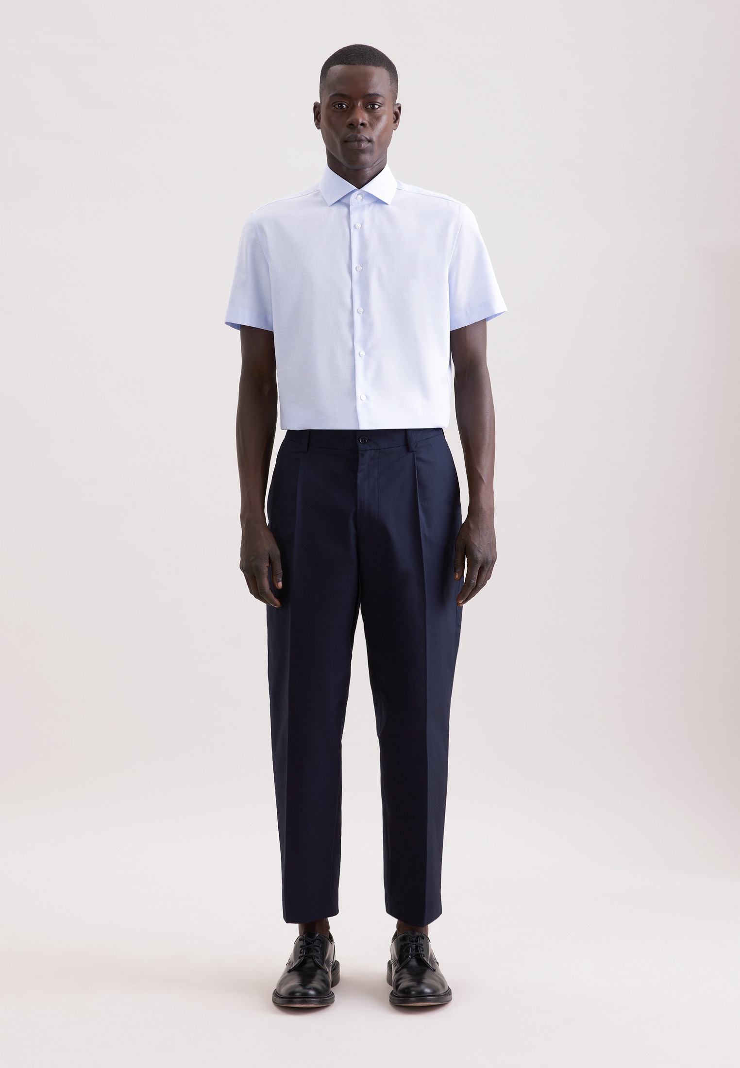 seidensticker Businesshemd »Schwarze Rose« Slim 1/2 Kentkragen Struktur