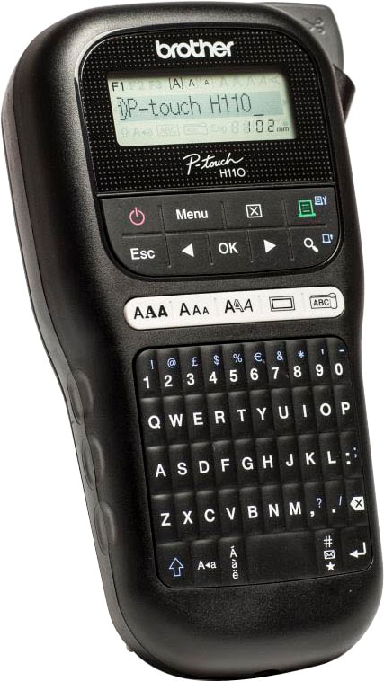 Brother Etikettendrucker »P-touch H110« kompaktes Hand-Beschriftungsgerät inklusive QWERTZ-Tastatur.