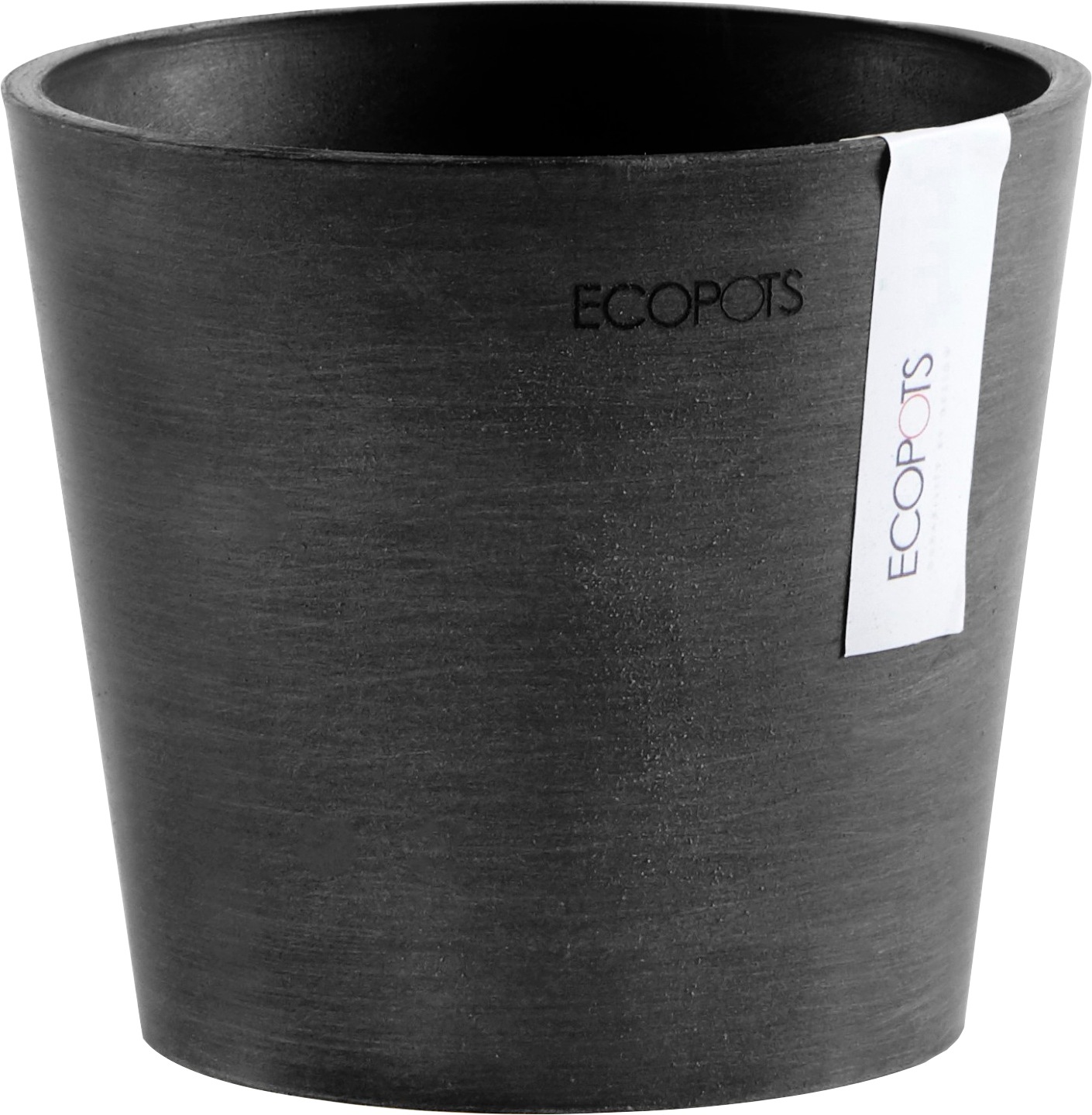 ECOPOTS Blumentopf "AMSTERDAM Mini Dark Grey", BxTxH: 13x13x11,4 cm