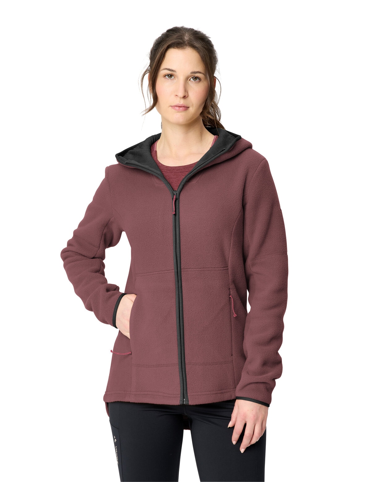 VAUDE Damen Fleecepullover "WOMEN'S NEYLAND FLEECE HOODY II", braun, Gr. 34, Obermaterial: 100% Polyester. Futter: 100% Polyester, Sweatshirts