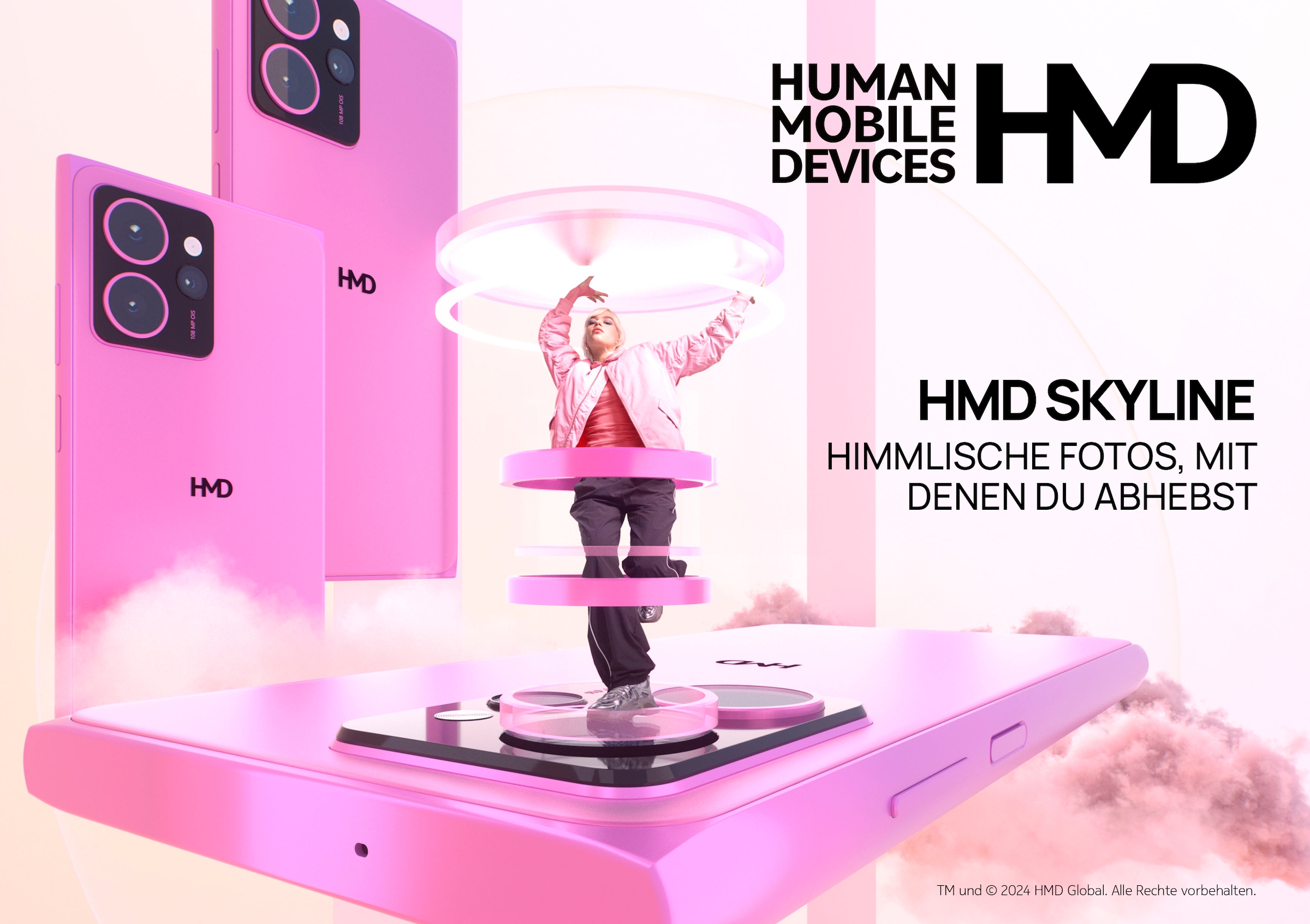 HMD Smartphone »Skyline 256GB«, Pink