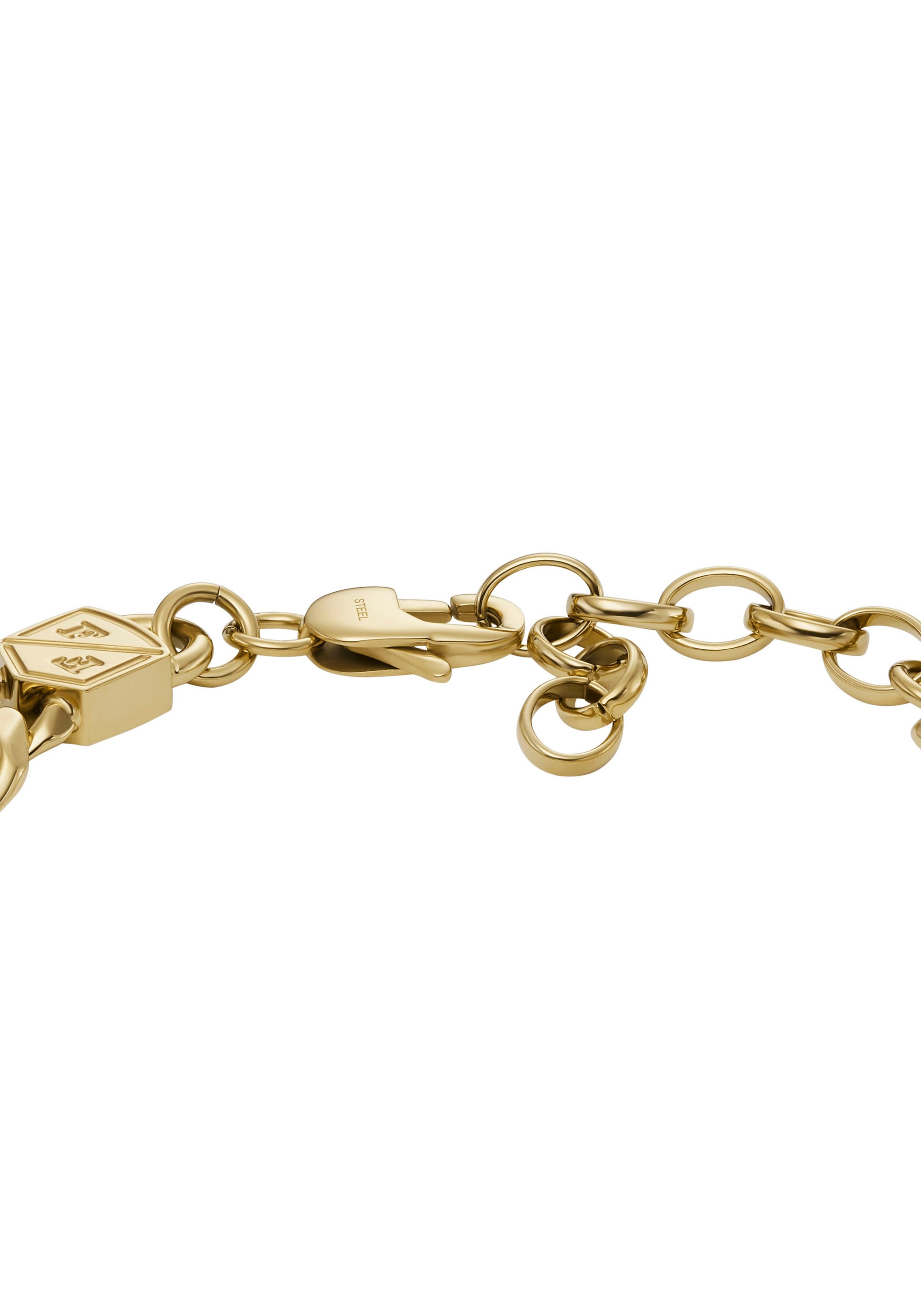 Edelstahlarmband FOSSIL "Schmuck Geschenk Edelstahl JEWELRY BOLD CHAINS", gold (gelbgoldfarben), Armbänder, Damen, Edelstahl, Edelstahlarmband 4