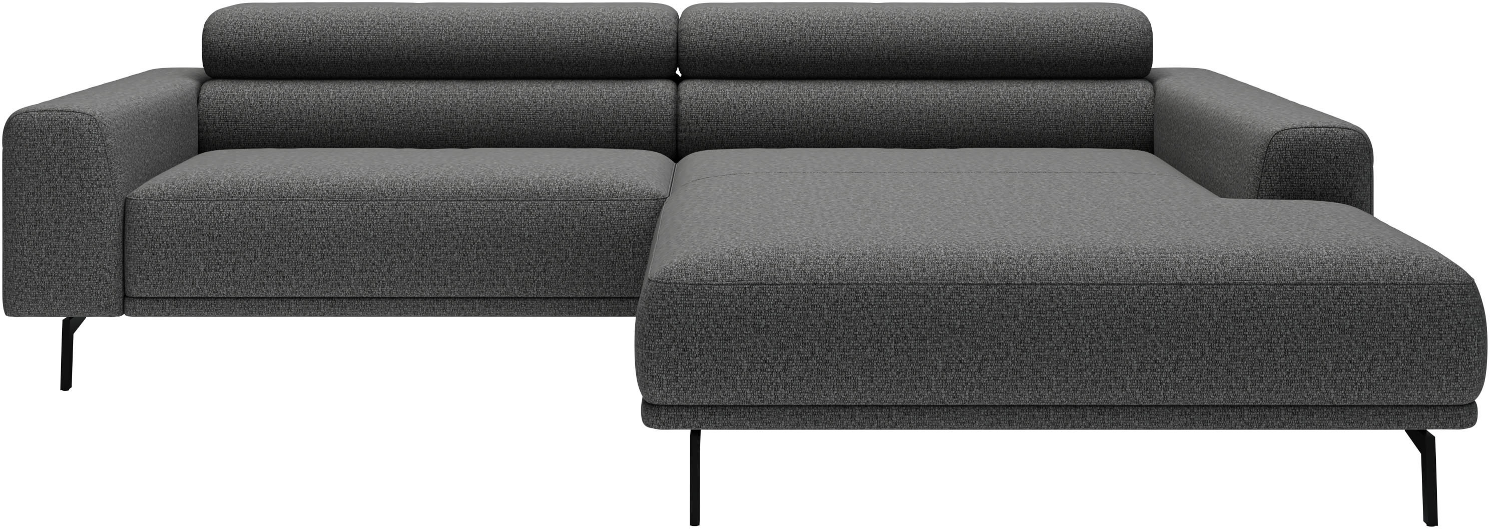 SCHÖNER WOHNEN-Kollektion "Tossa, Modernes Design trifft smarte Funktione, Breite 258 cm" Motorischer Sitzvorzug, Kopfteil-Funktion & Saugroboter-Höhe