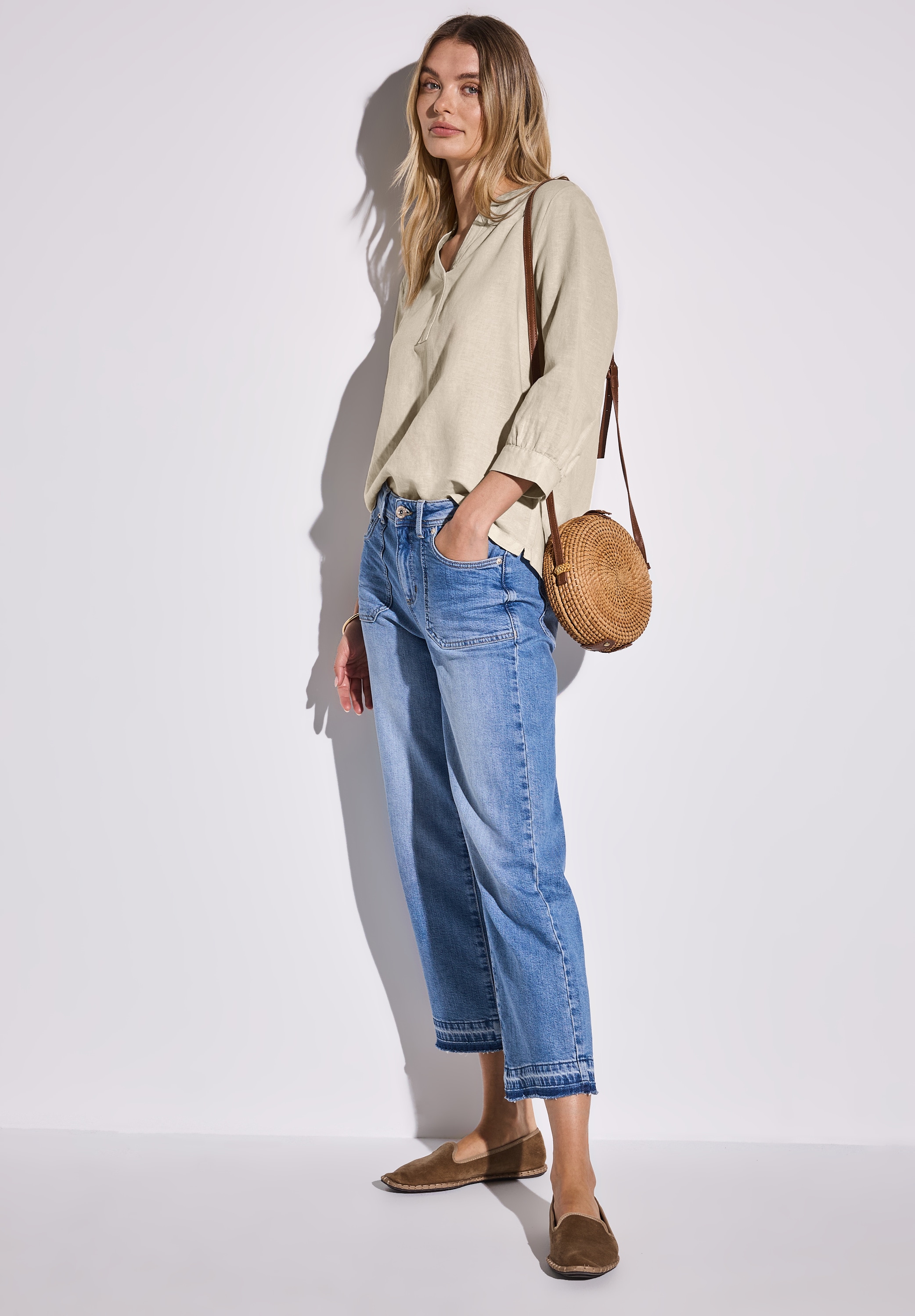 STREET ONE Klassische Bluse, mit 3/4-Ärmel