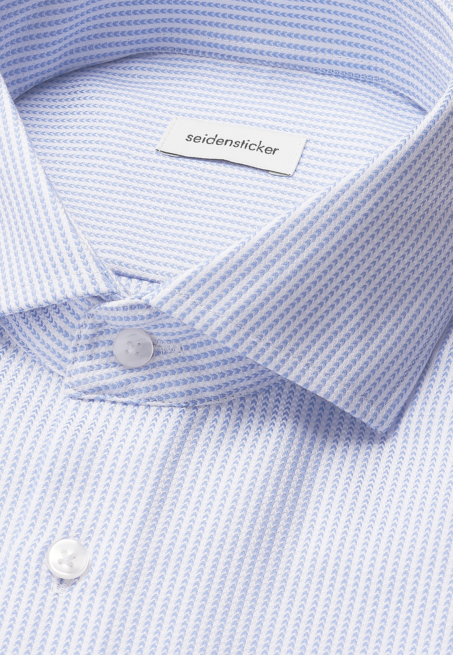 seidensticker Businesshemd »Schwarze Rose«, Regular 1/1 Kentkragen Struktur