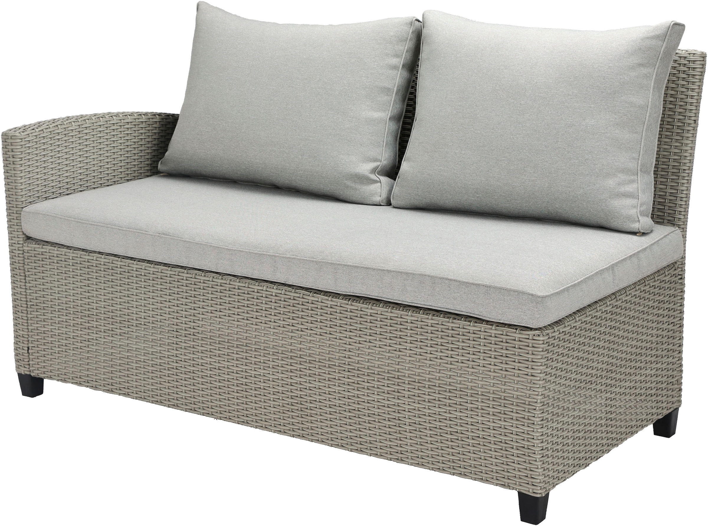 KONIFERA Gartenlounge-Set »Keros Premium XL« Set, 2x 2er Sofa, 1x Ecke, 1x Sessel, 2x Hocker, 1x Tisch, 20 tlg. tlg. bestehend aus 3 Sofas, 1 Sessel, 2 Hocker, 14 Sitzauflagen, 1 Tisch