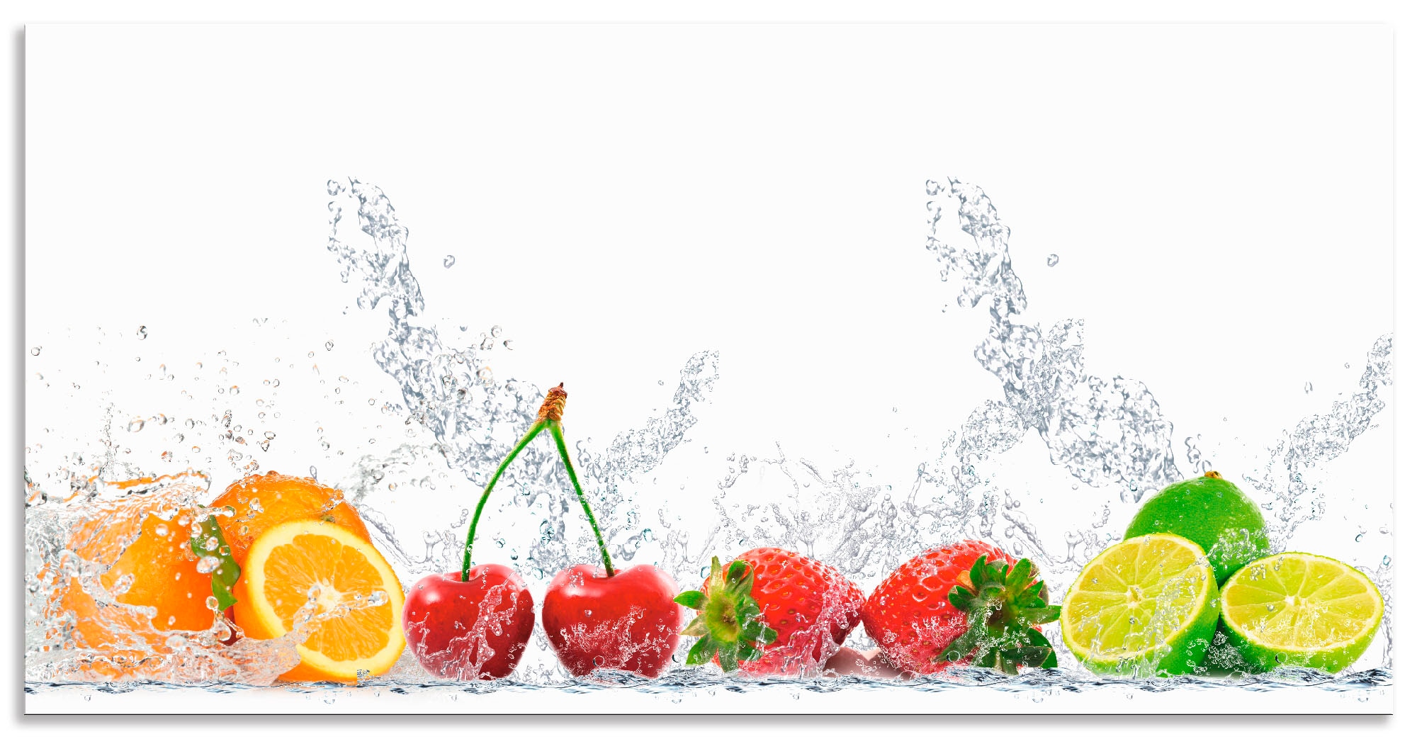 Artland Küchenrückwand »Fruchtig erfrischend gesund Fruchtmix«, (1 tlg.), Alu Spritzschutz mit Klebeband, einfache Montage