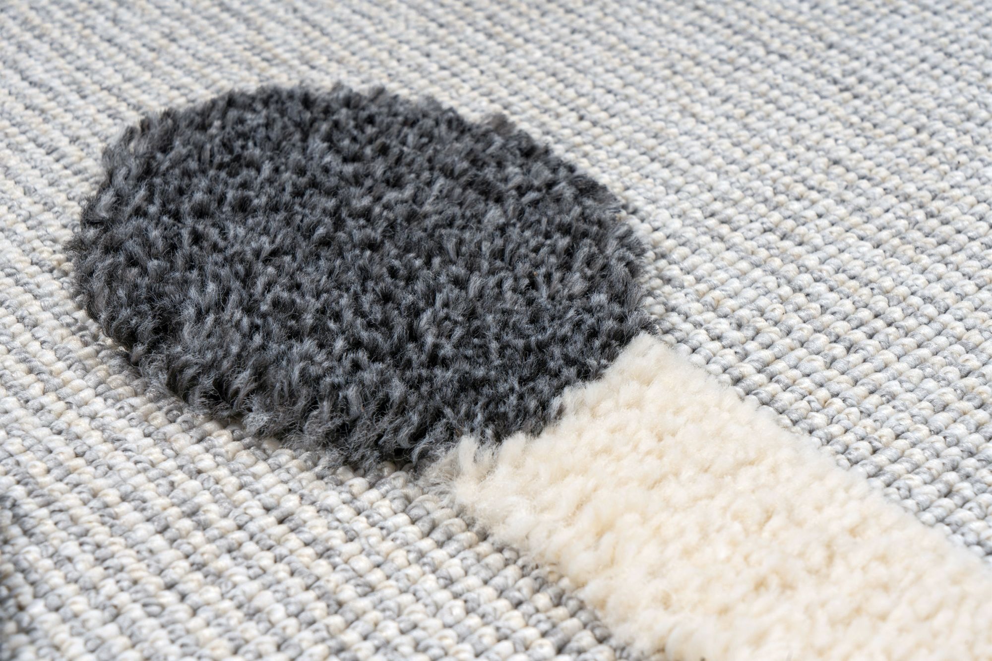 Kinderteppich KAYOOM "Modena 417", grau, B:160cm H:11mm L:230cm, Polypropylen, Teppiche, Kinderteppich, auch in rund, Kurzflor, Hoch Tief, mit Fransen 3