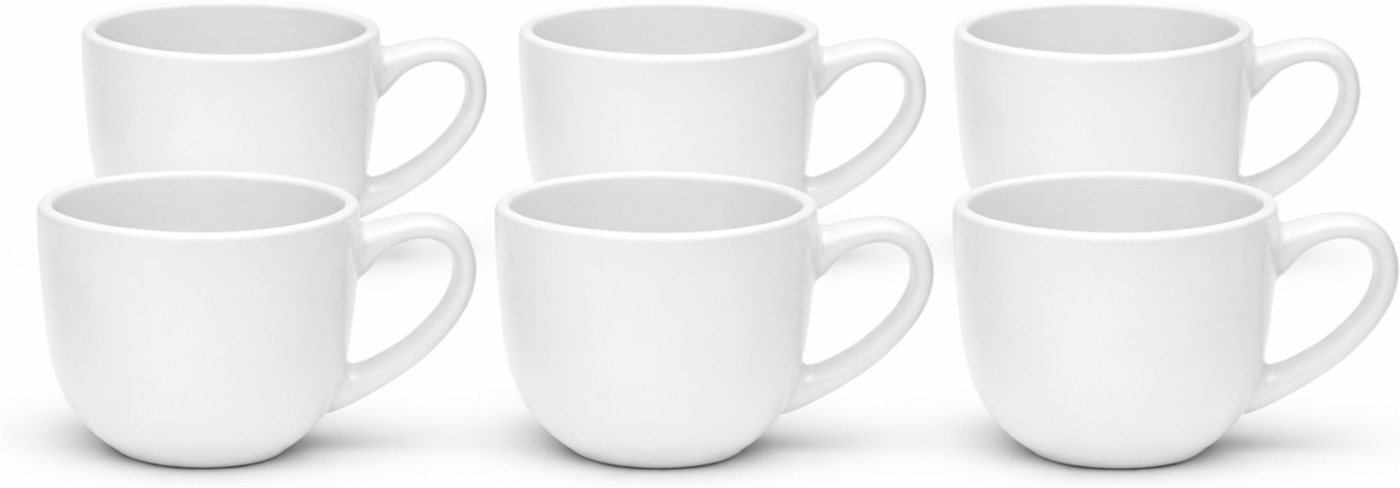 van Well Tasse »Kaffee-Obertasse 200 ml Malmö, 6 Stück« spülmaschinen- und mikrowellengeeignet