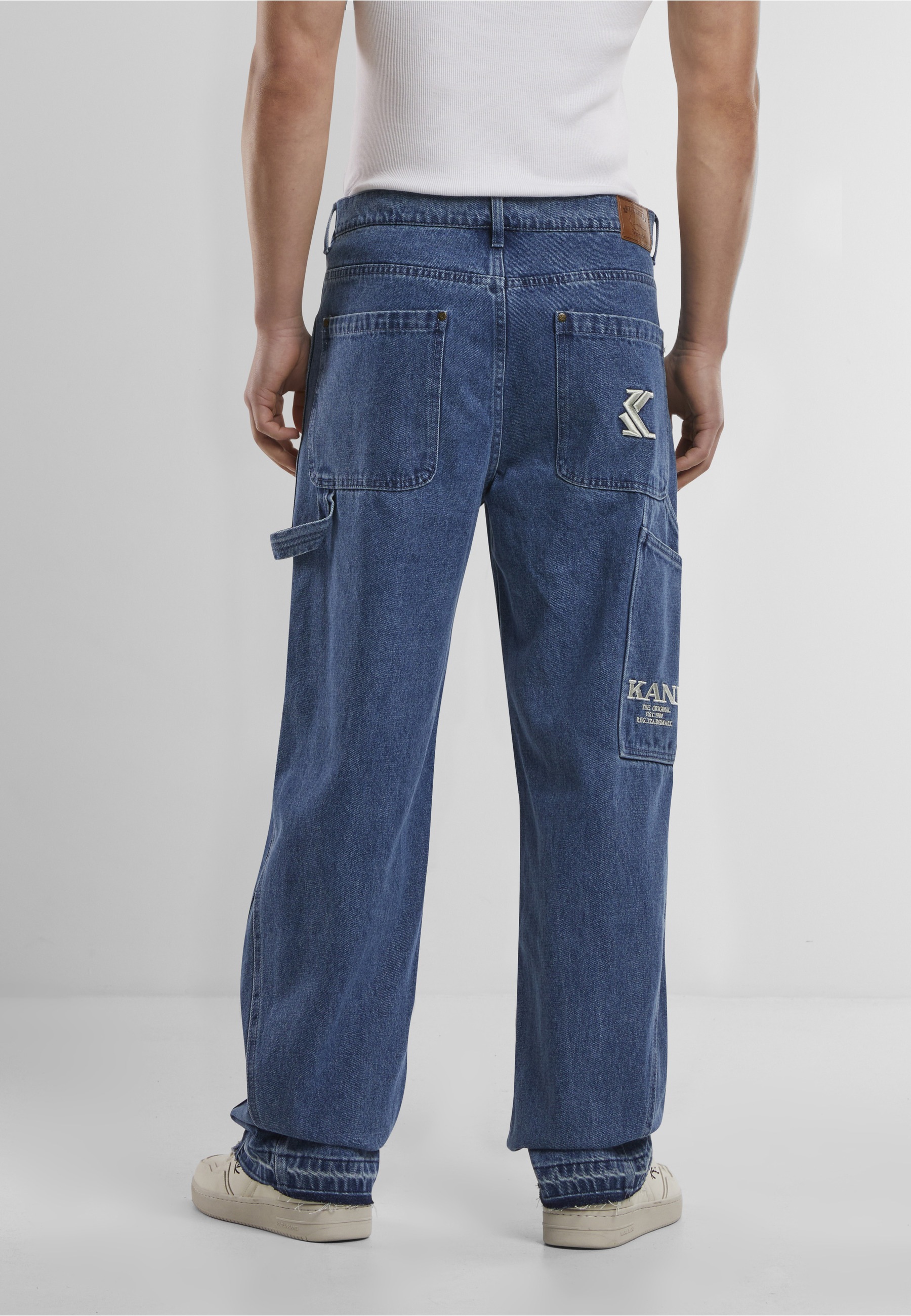 Karl Kani Bequeme Jeans »Karl Kani Karl Kani OG Washed Denim Carpenter Pants«