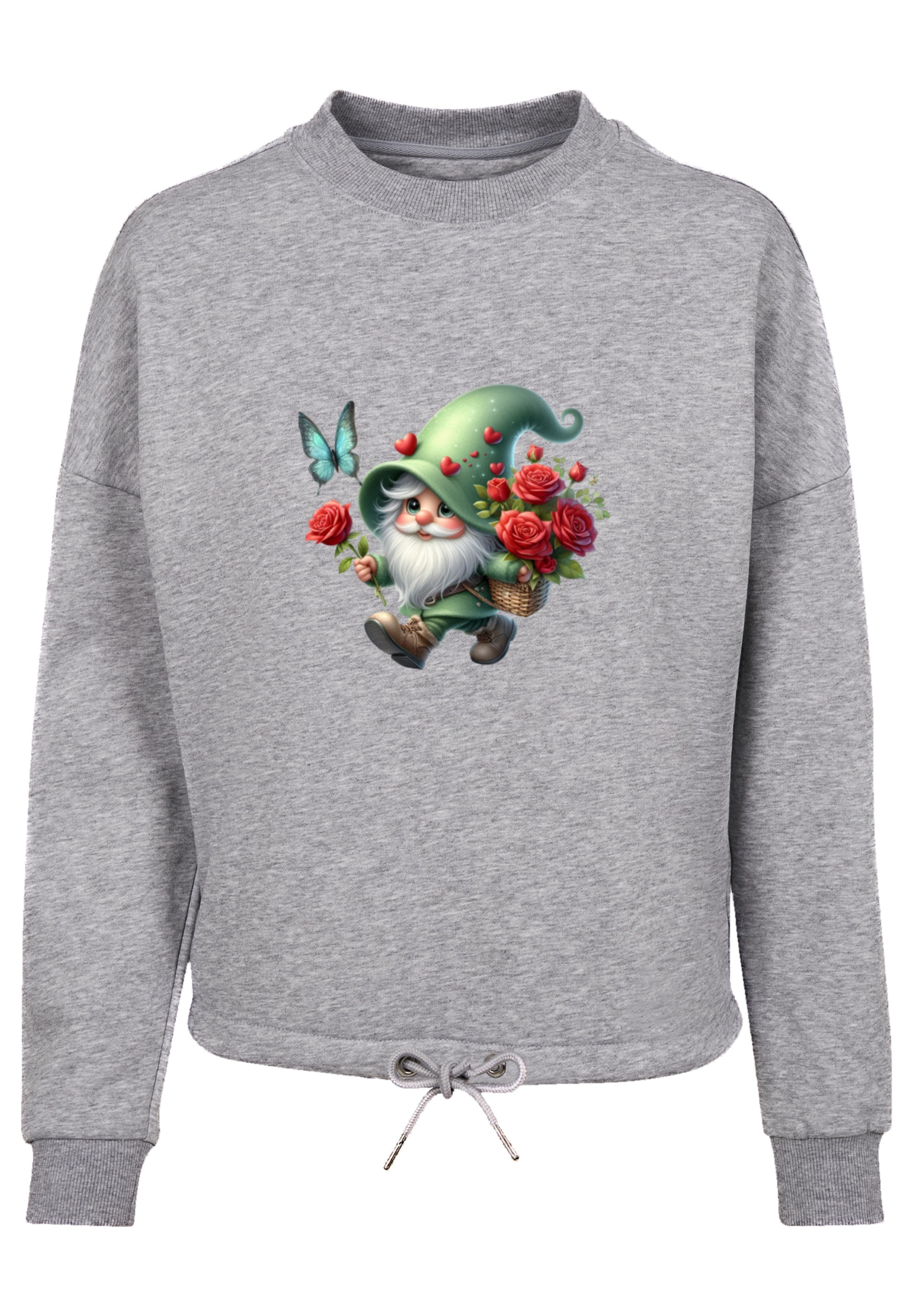 F4NT4STIC Sweatshirt "Gnom Frühling Blumen Schmetterling", Premium Qualität günstig online kaufen