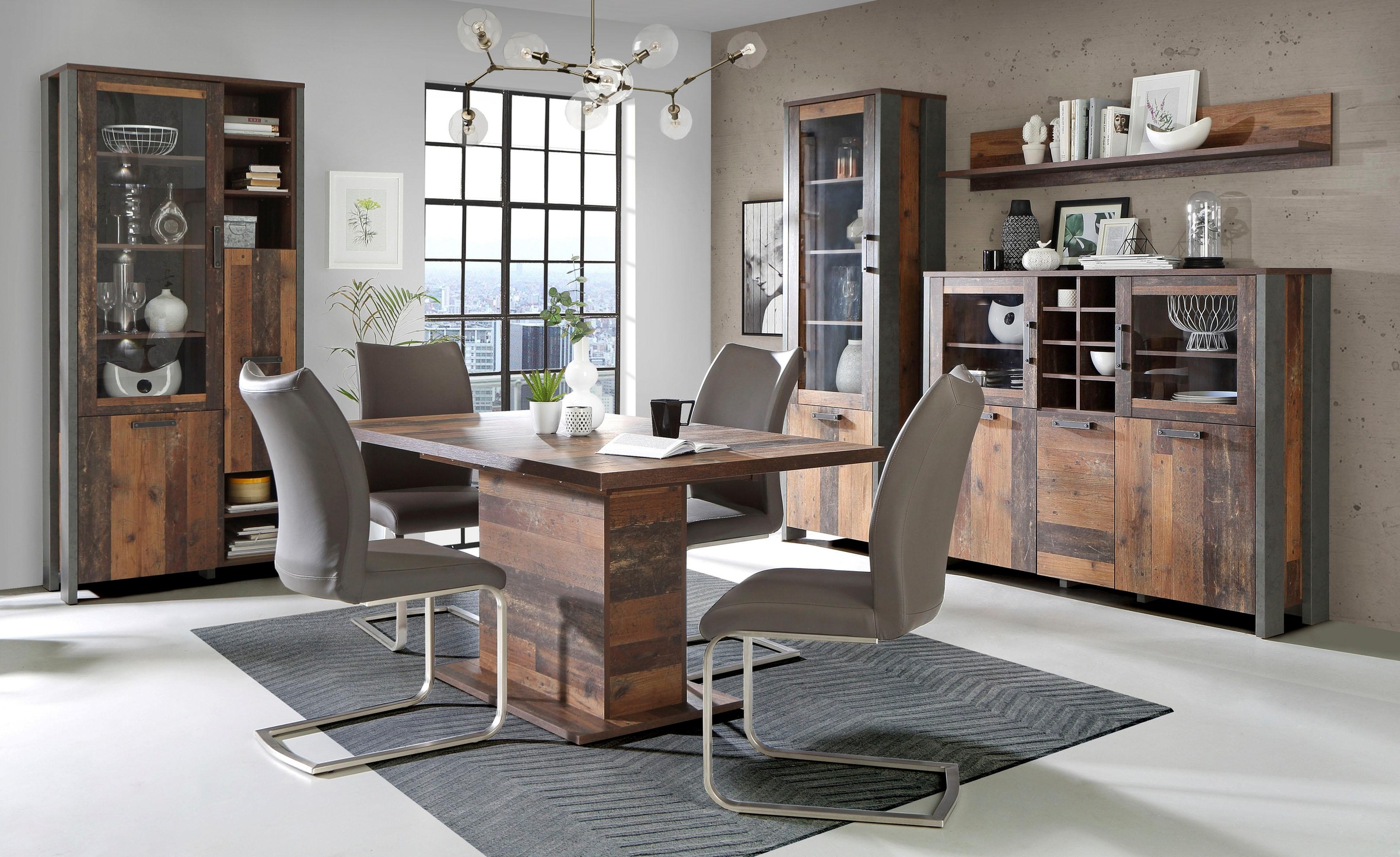 FORTE Highboard »Clif«, Höhe 205 cm