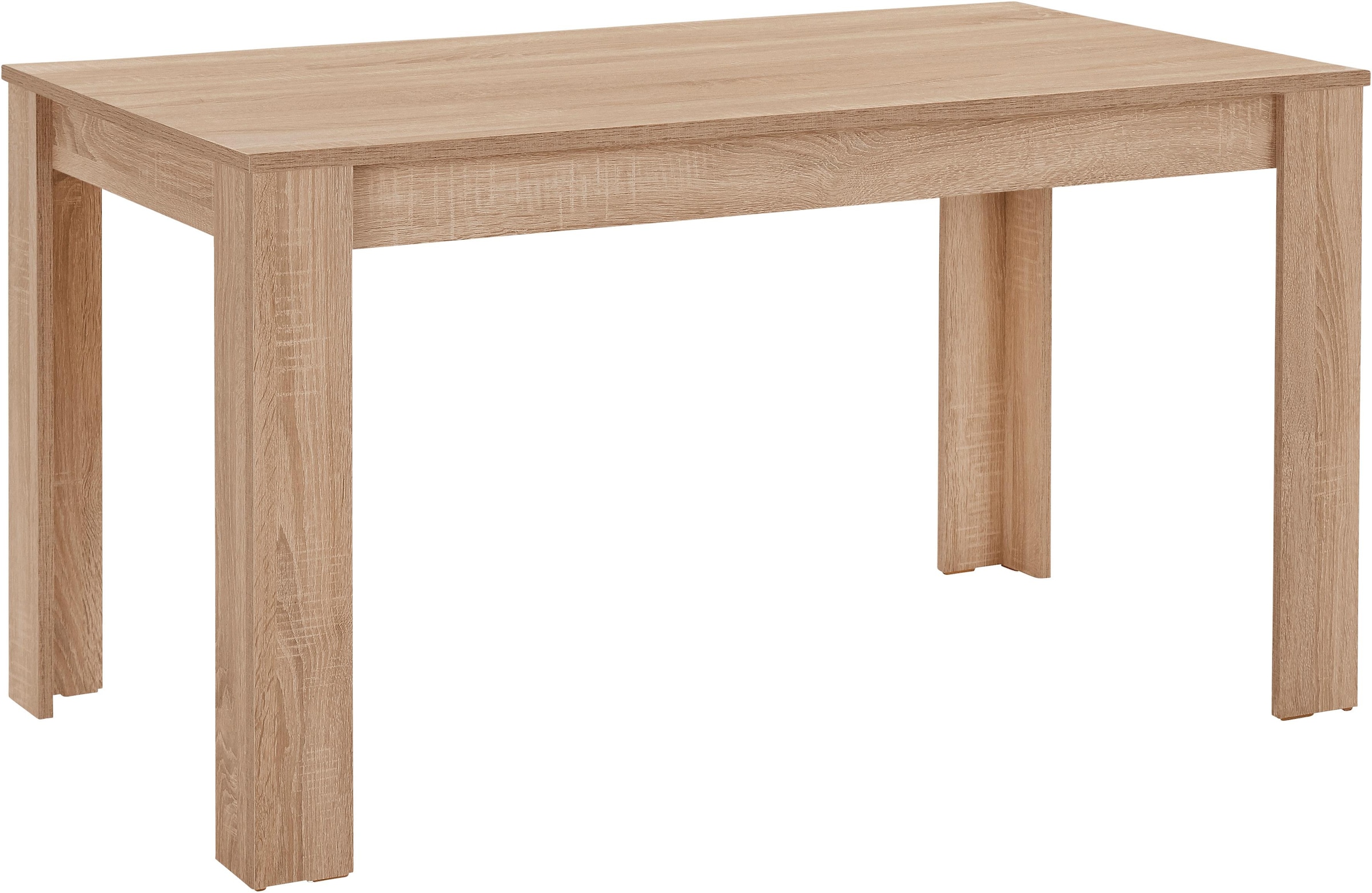 Homexperts Essgruppe »Nick3-Mulan«, (Set, 5 tlg.), mit 4 Stühlen, Tisch in eichefarben sägerau, Breite 140 cm