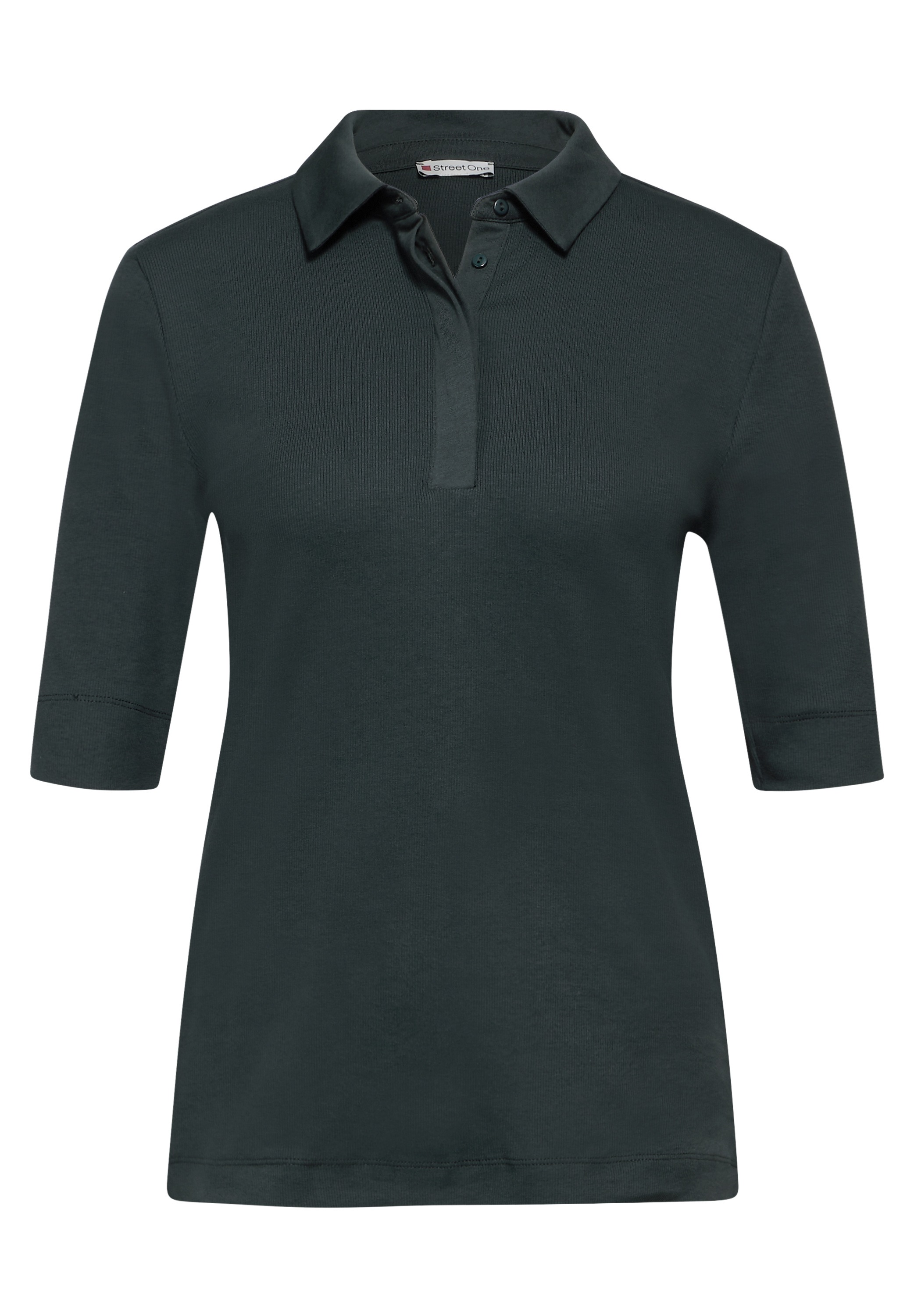 STREET ONE Poloshirt, aus Baumwolle mit Stretchante