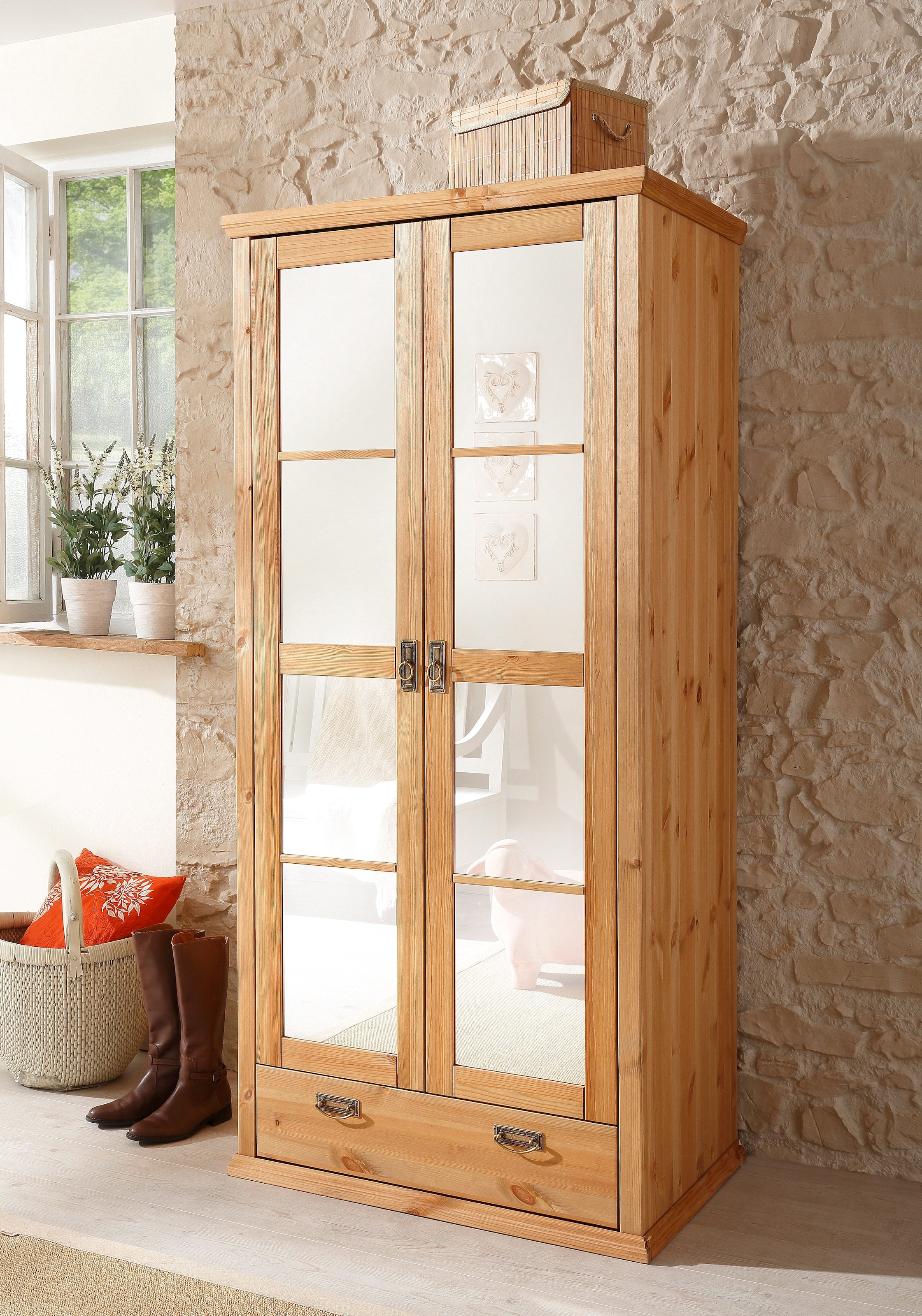 OTTO home Kleiderschrank "Madrid" 3 Breiten: 90/164/245 cm H/T ca.190/59 cm günstig online kaufen