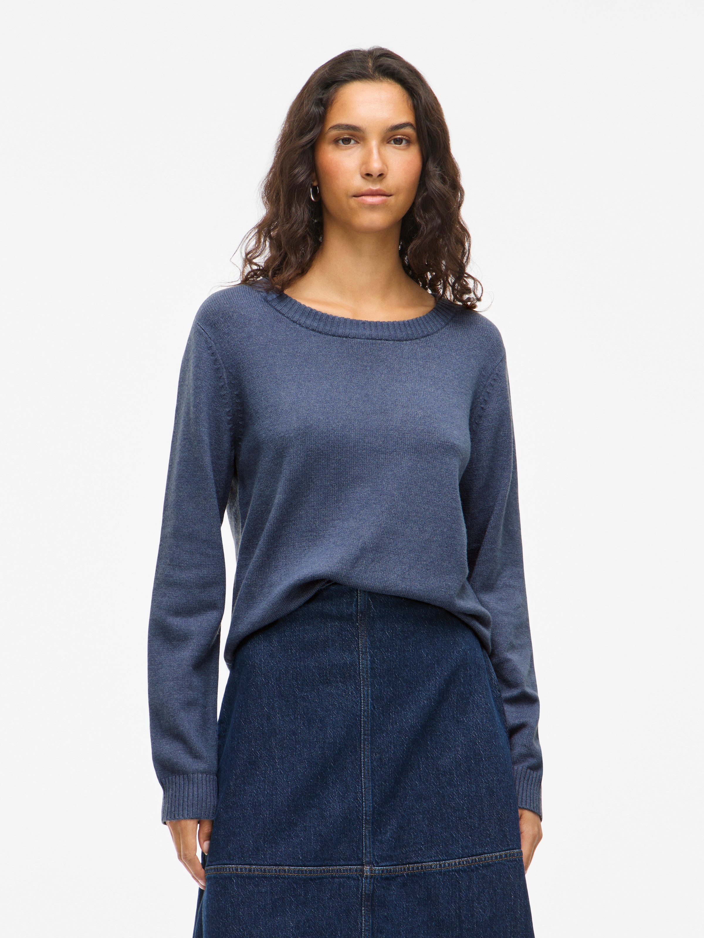 Vila Rundhalspullover "VIRIL O-NECK L/S KNIT TOP - NOOS" günstig online kaufen