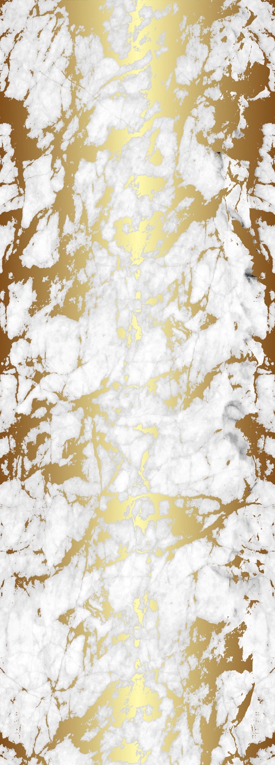 queence Vinyltapete "Caleb Marmor gold" Steinoptik glatt 90x250cm, selbstklebend, kinderleichte Anbringung, Sticker