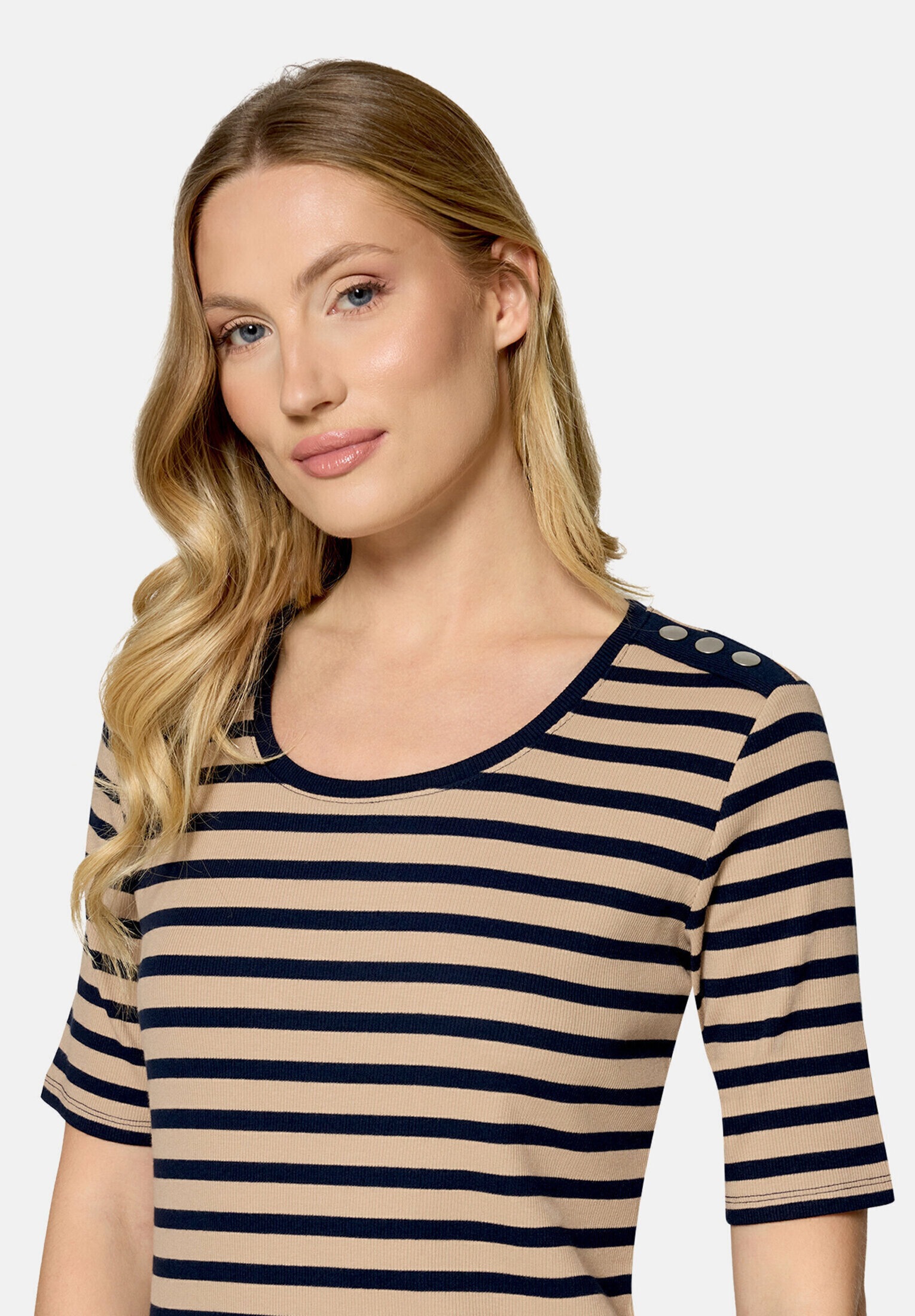 Betty Barclay Kurzarmshirt »Damen mit Rippenstruktur« 1 Stk.